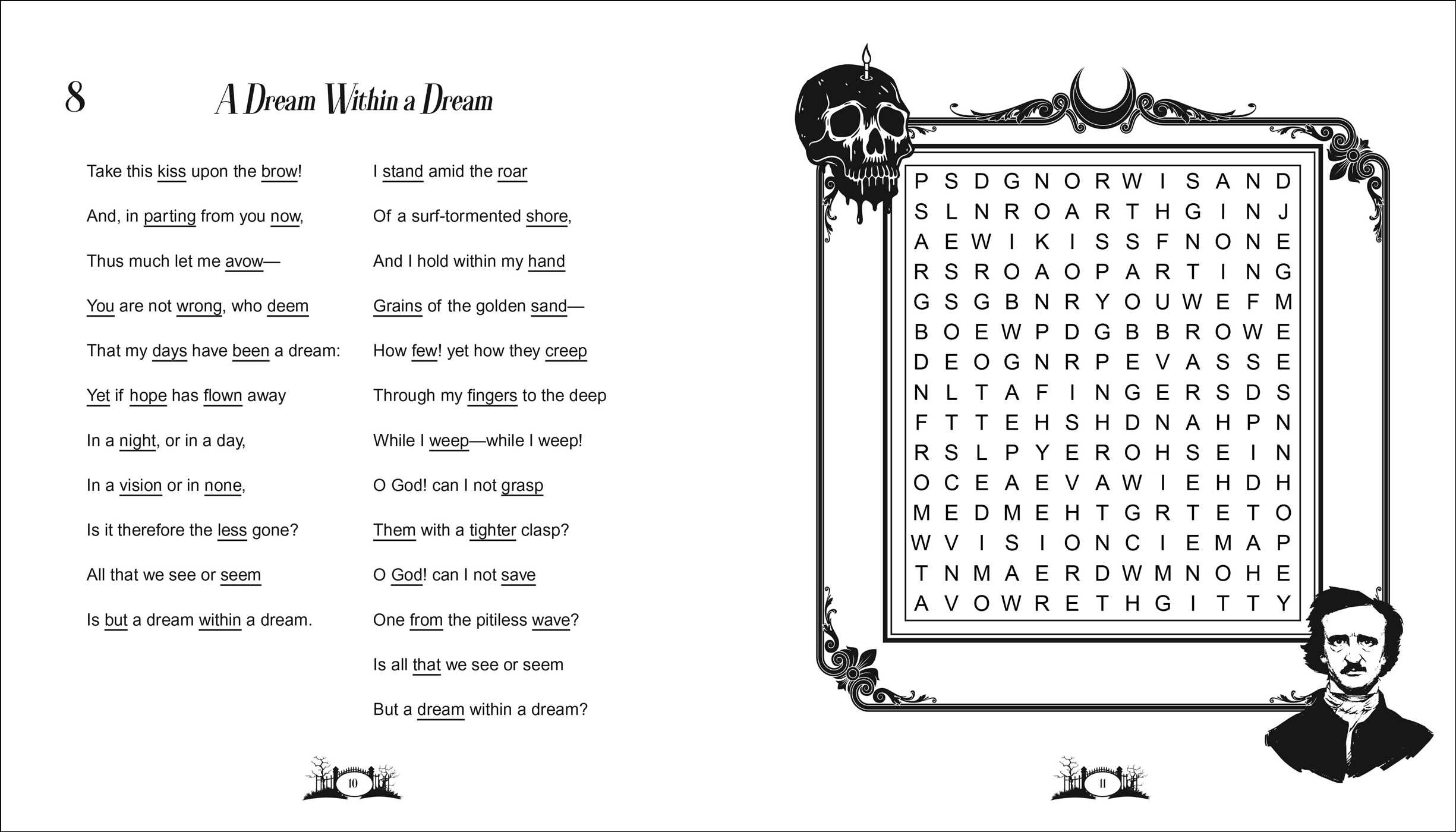 Edgar Allan Poe Wordsearch