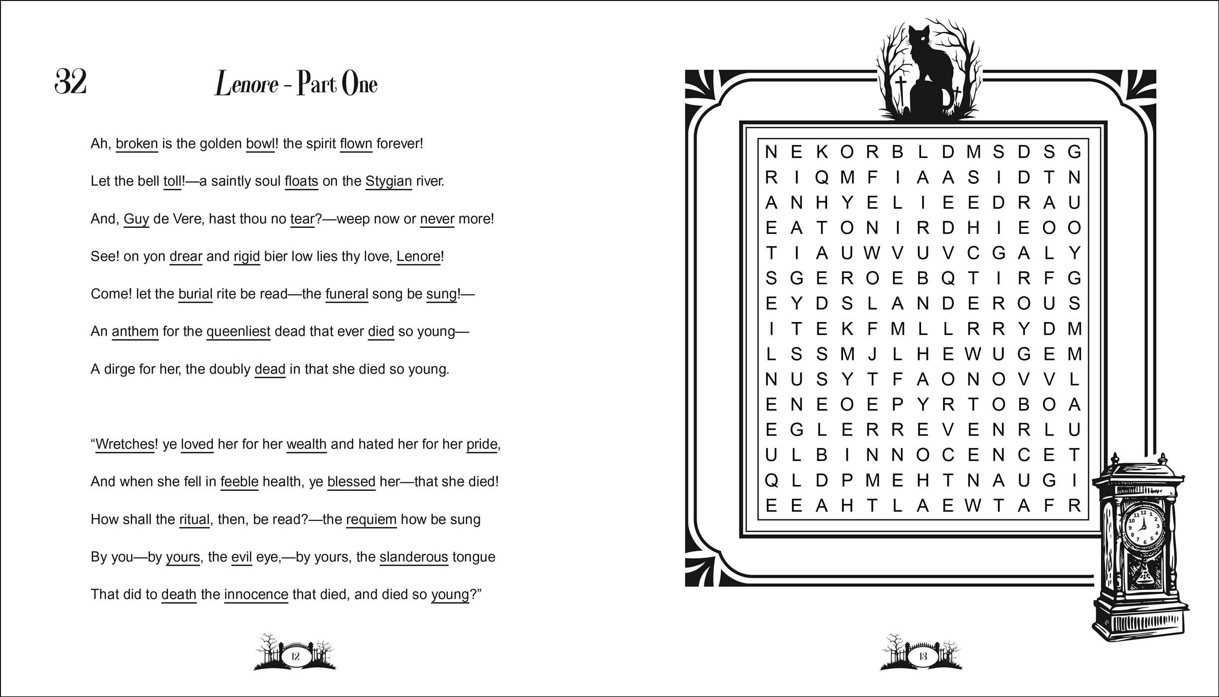 Edgar Allan Poe Wordsearch