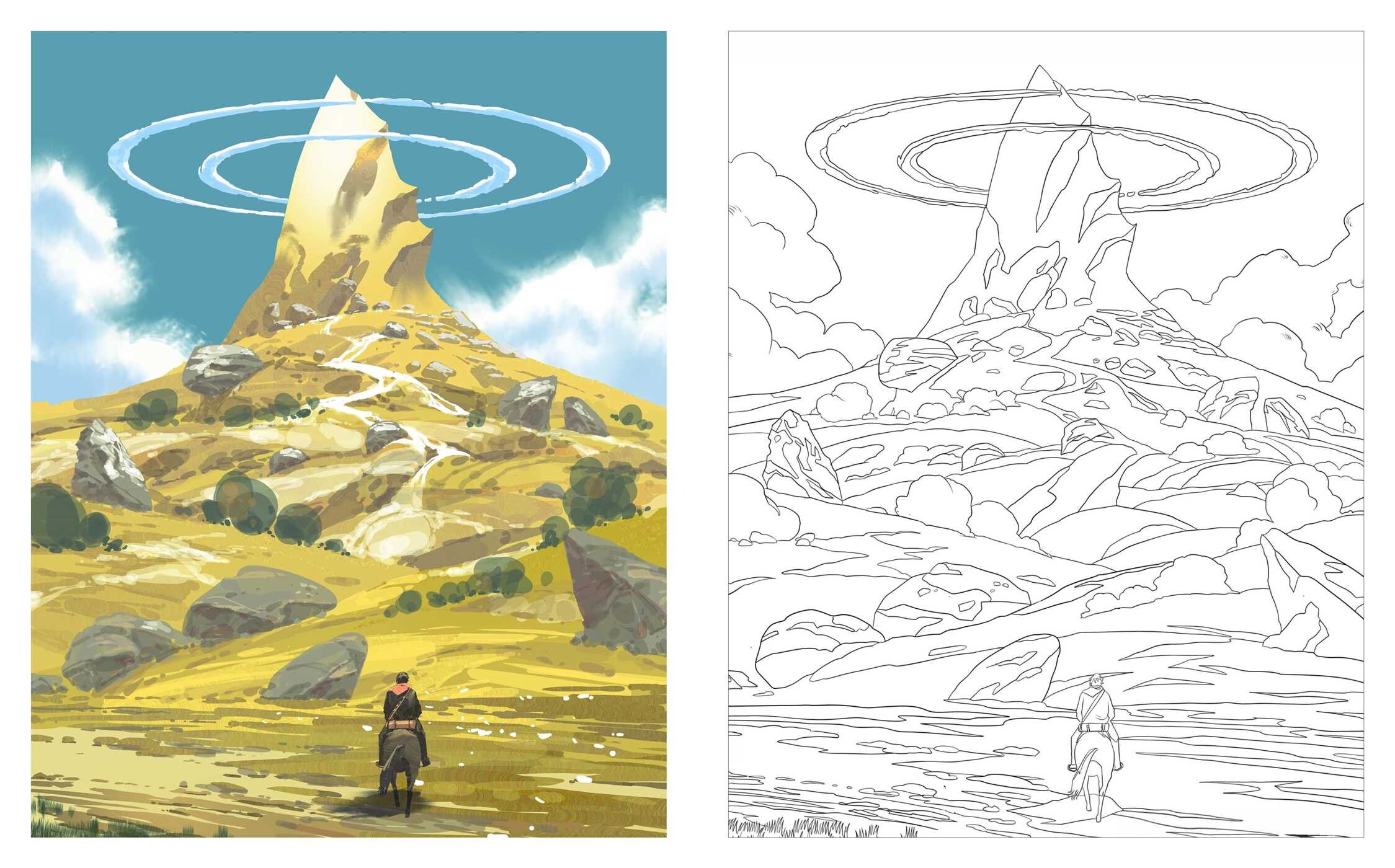 Magical Worlds Coloring Book