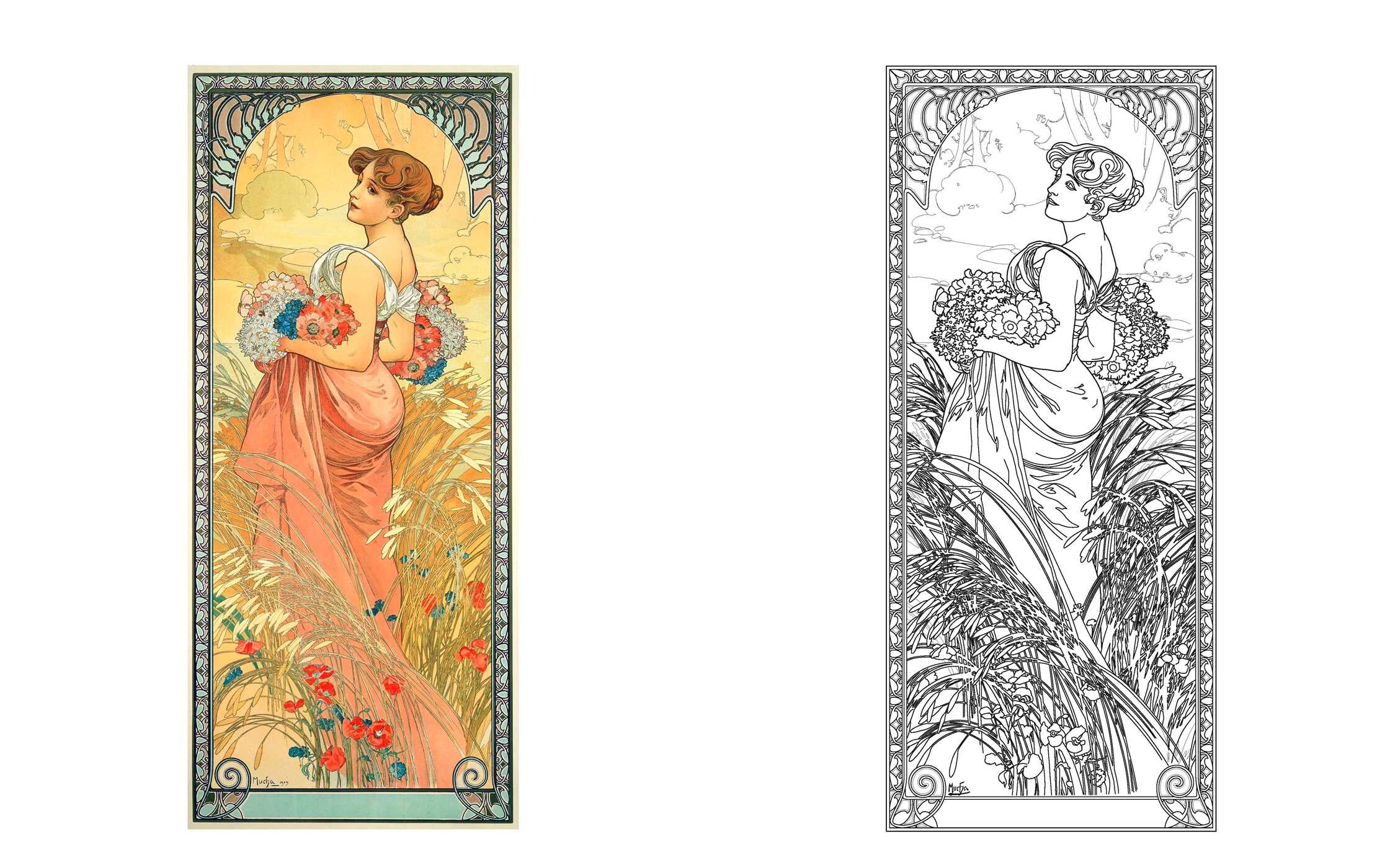 Art Nouveau Coloring Book
