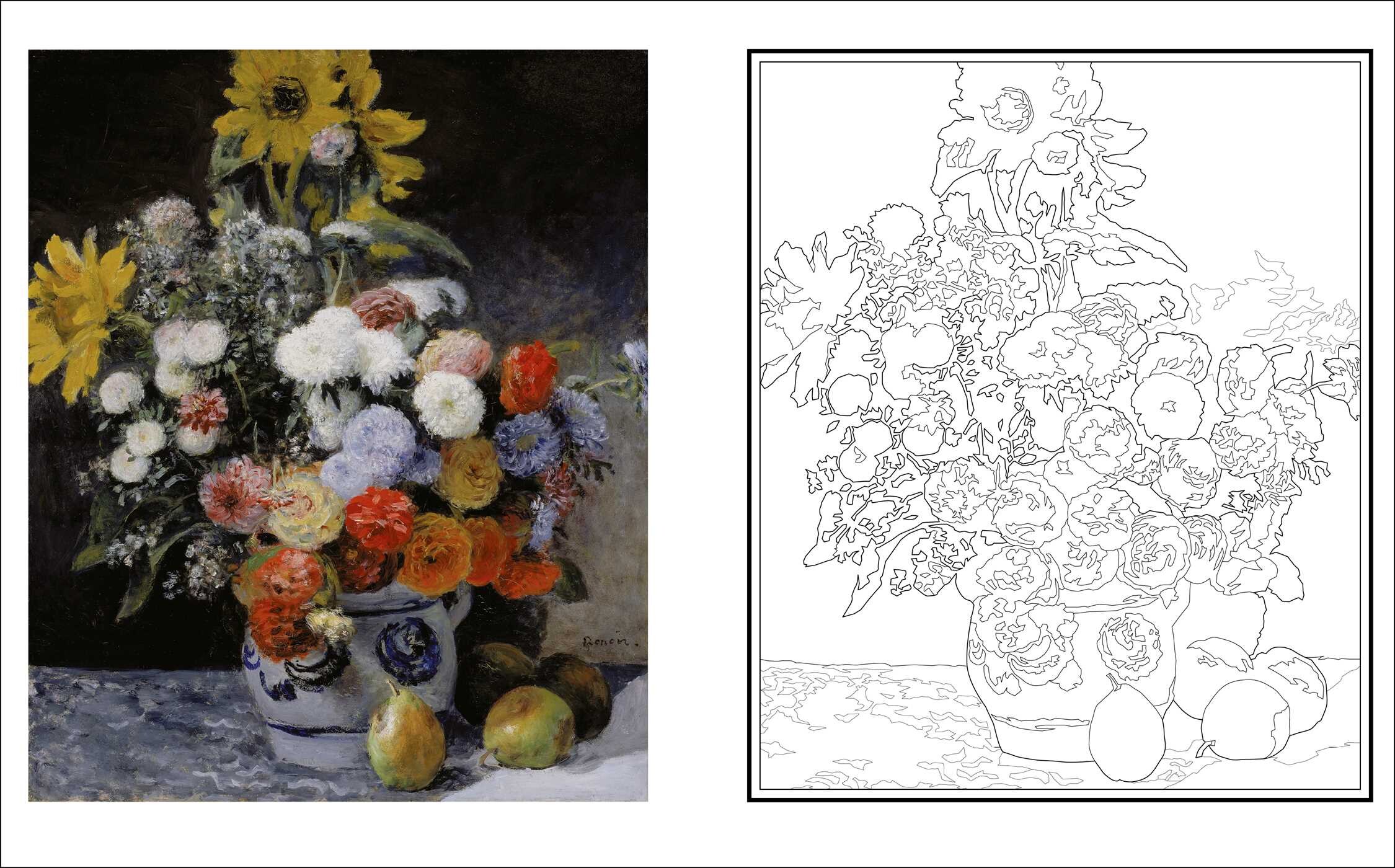 Glorious Flowers Coloring Book