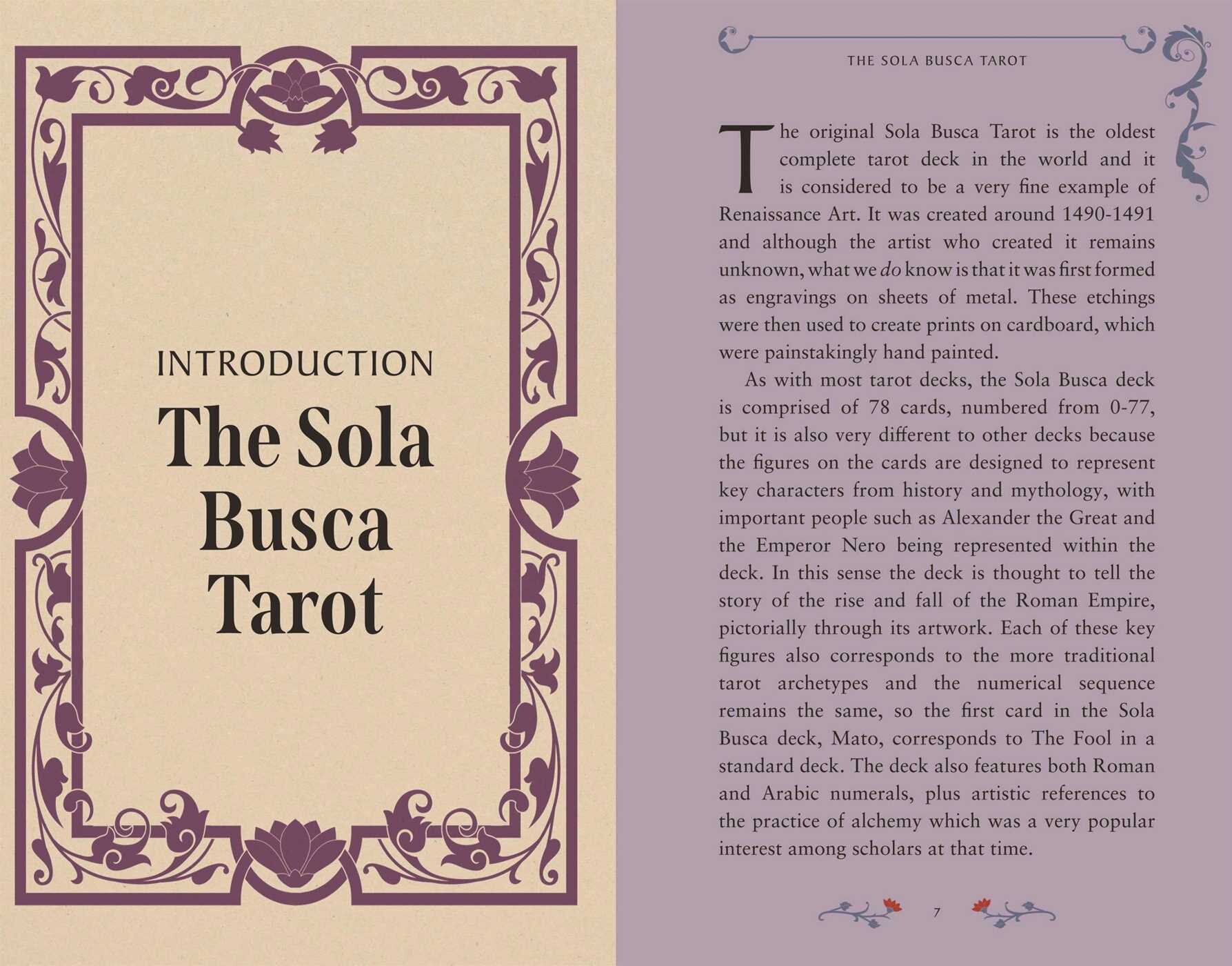 Sola Busca Tarot Book & Card Deck