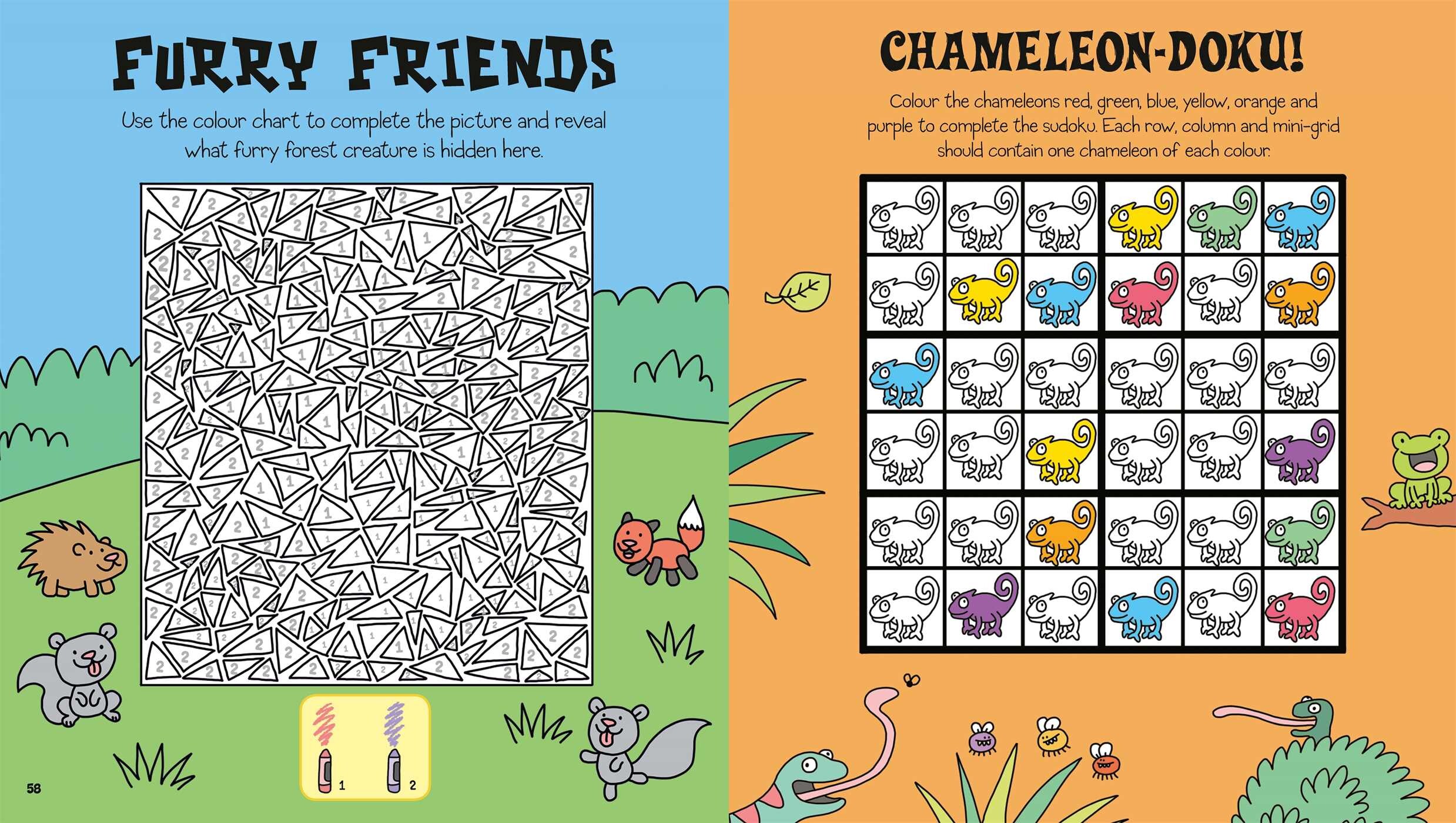 Cute Critters Coloring Activity Book