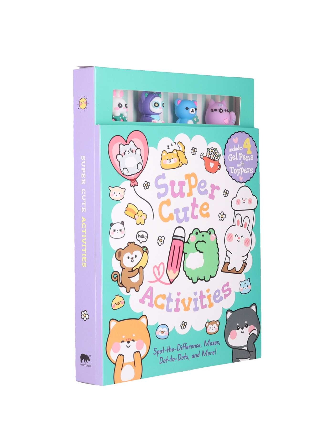 Super Cute Activities: Includes 4 Gel Pens with Adorable Animal Pen Toppers