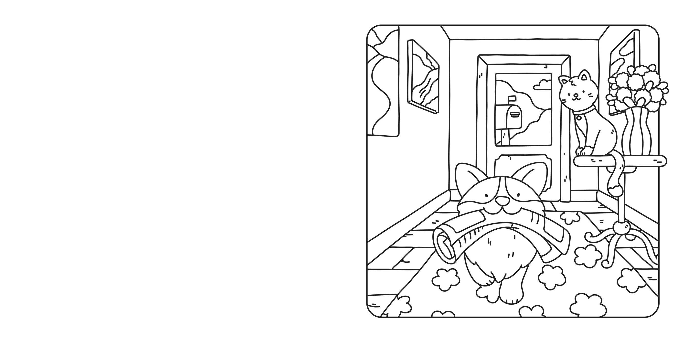 Furry Friends Cute Coloring Book