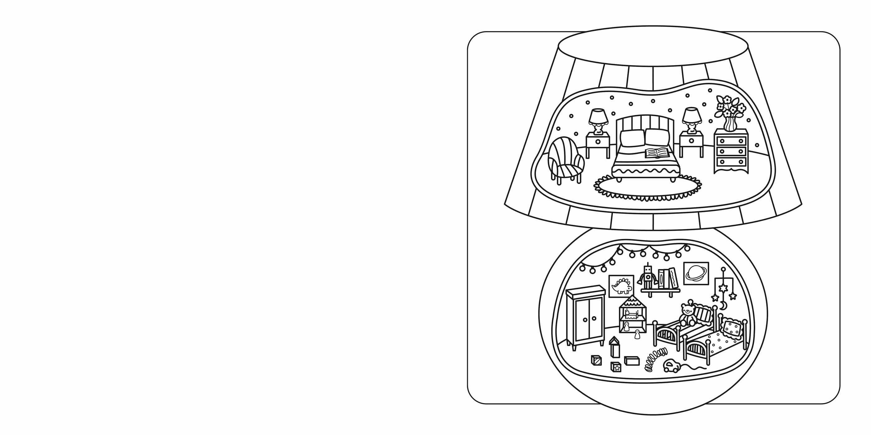 Tiny Homes Cute Coloring Book