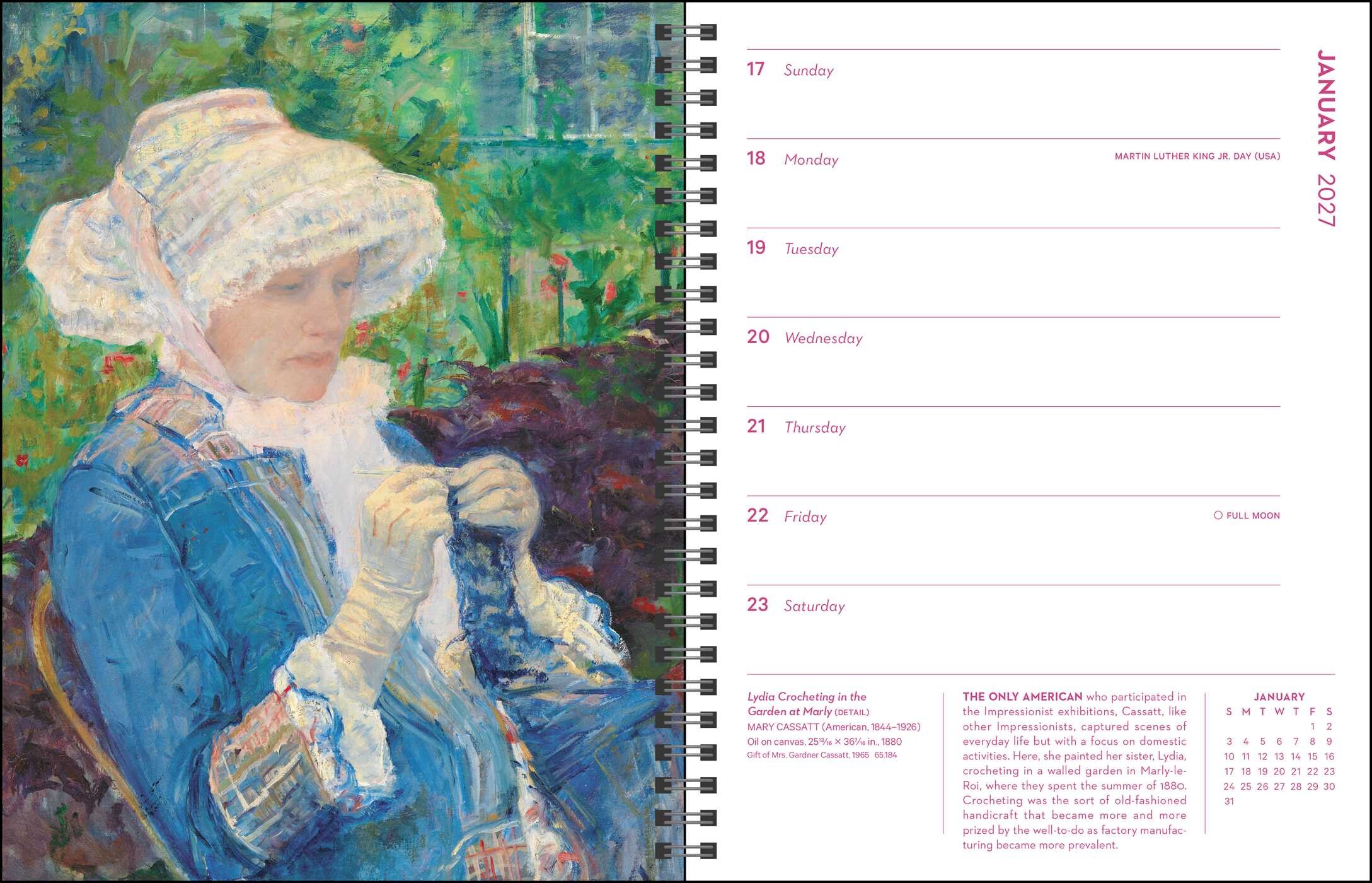 Gardens of Impressionism 12-Month 2027 Deluxe Engagement Calendar