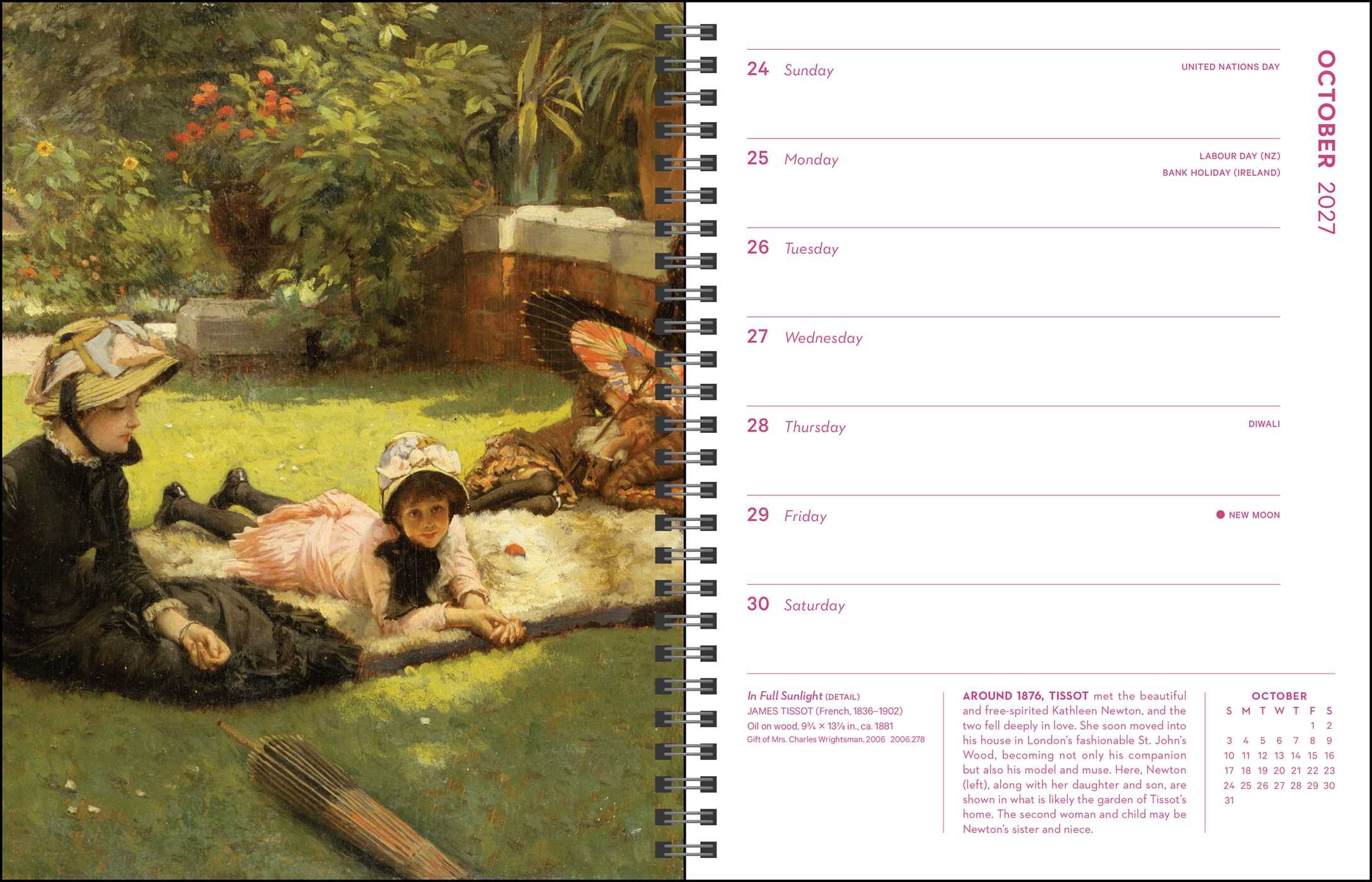 Gardens of Impressionism 12-Month 2027 Deluxe Engagement Calendar