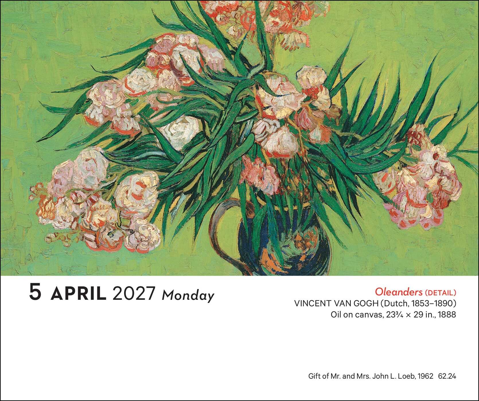 Impressionism and Post-Impressionism 2027 Day-to-Day Calendar