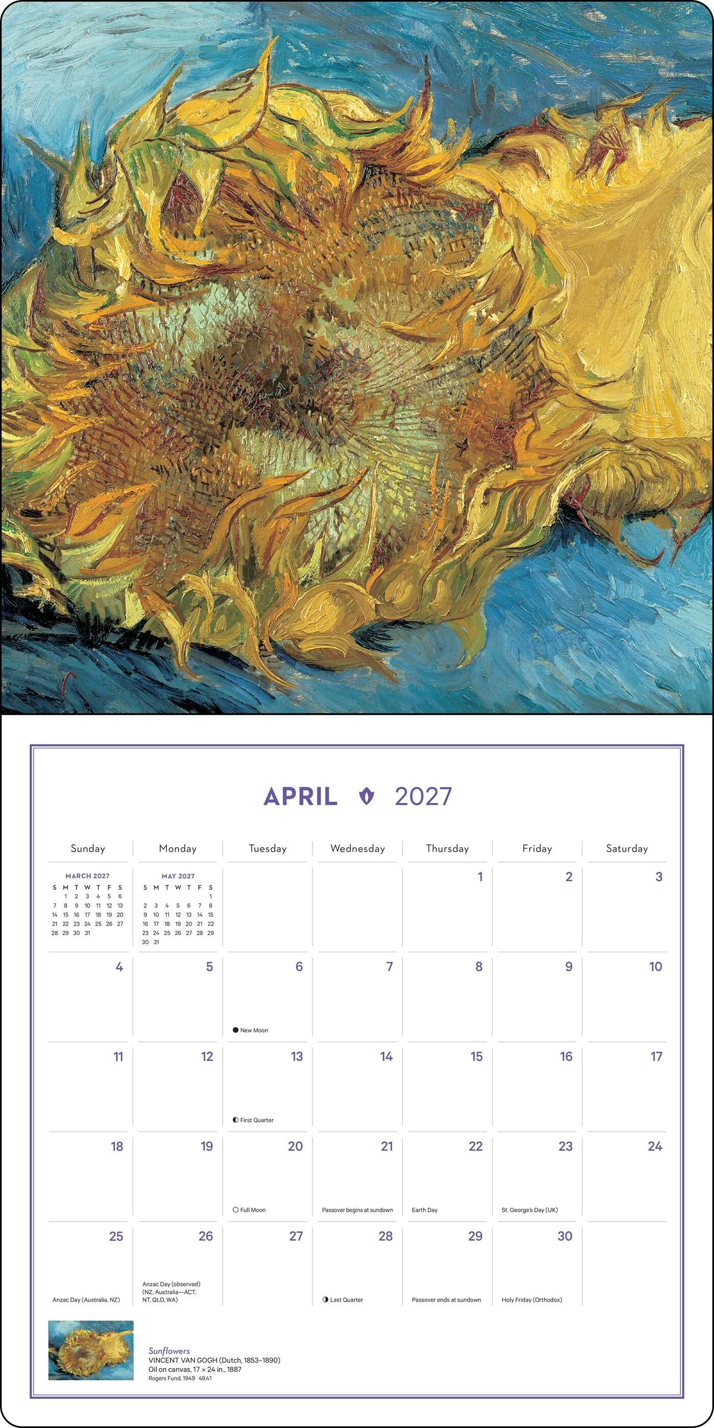 Impressionism and Post-Impressionism 2027 Wall Calendar