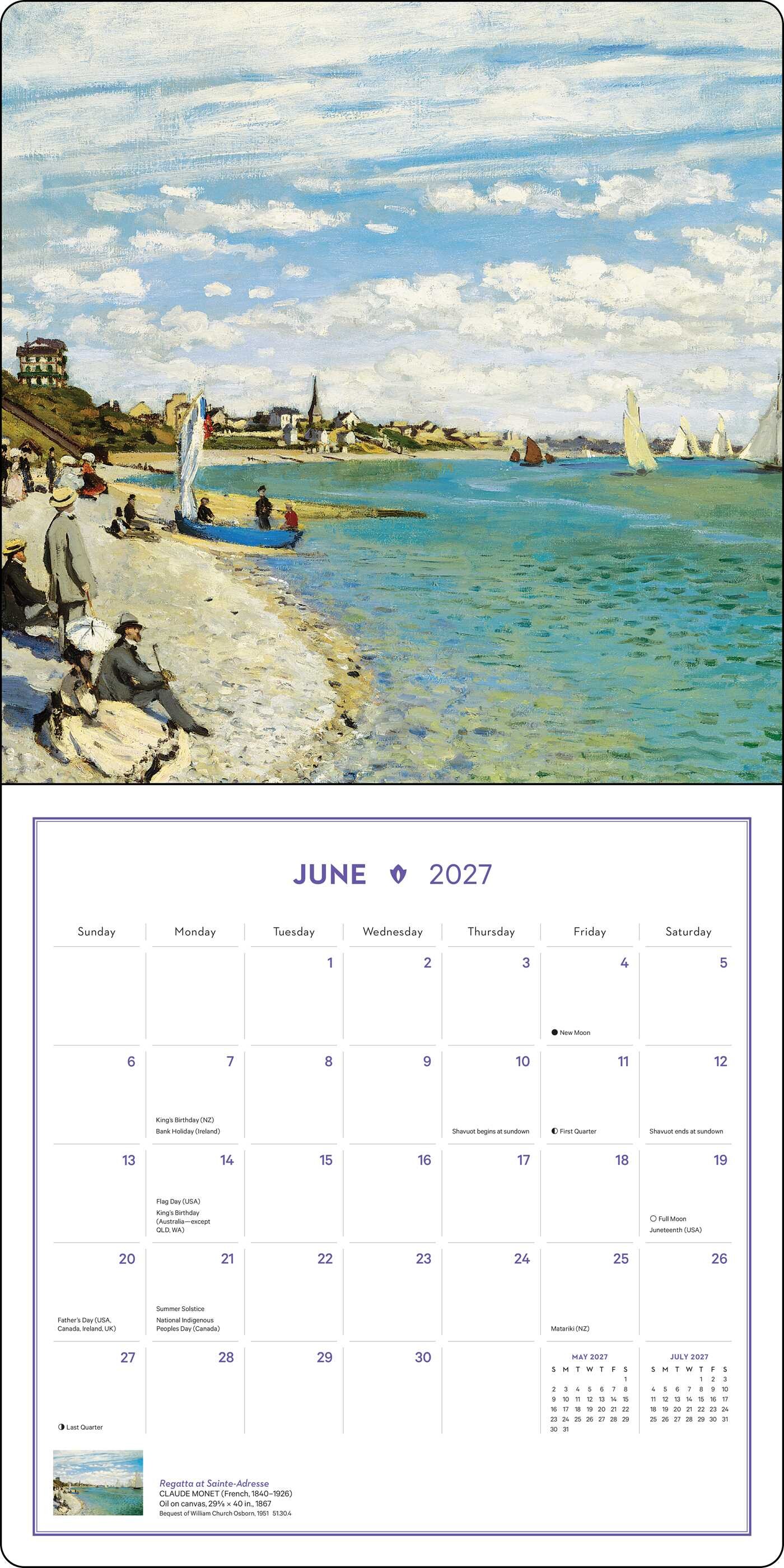 Impressionism and Post-Impressionism 2027 Wall Calendar