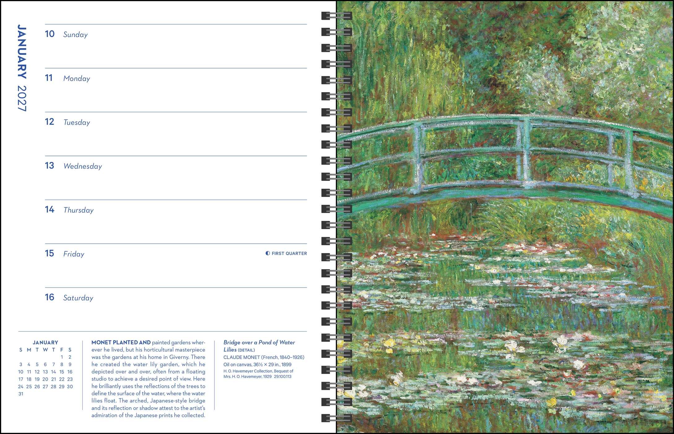 Masterpieces 12-Month 2027 Deluxe Engagement Calendar