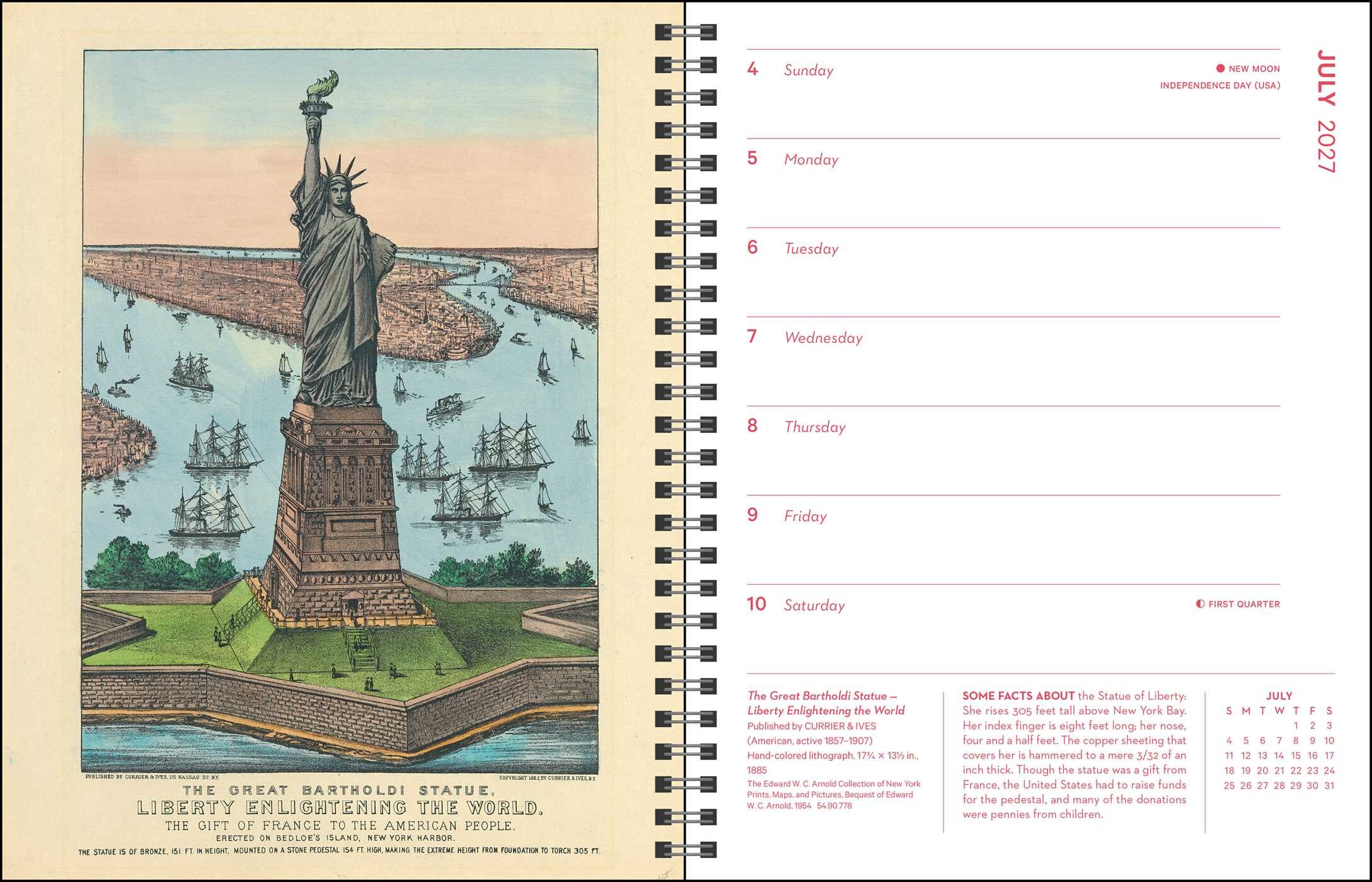 New York in Art 12-Month 2027 Deluxe Engagement Calendar