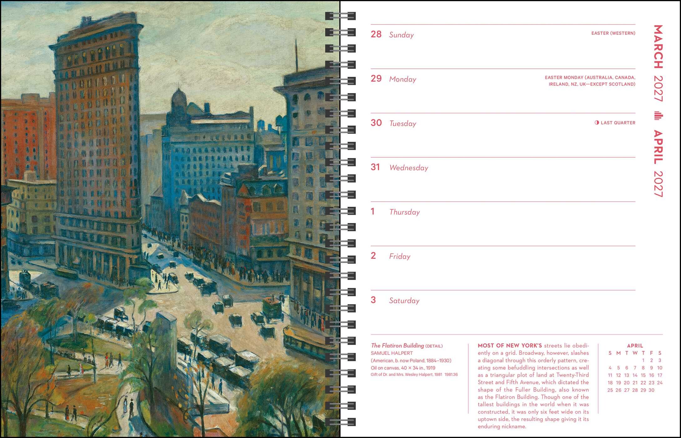 New York in Art 12-Month 2027 Engagement Calendar