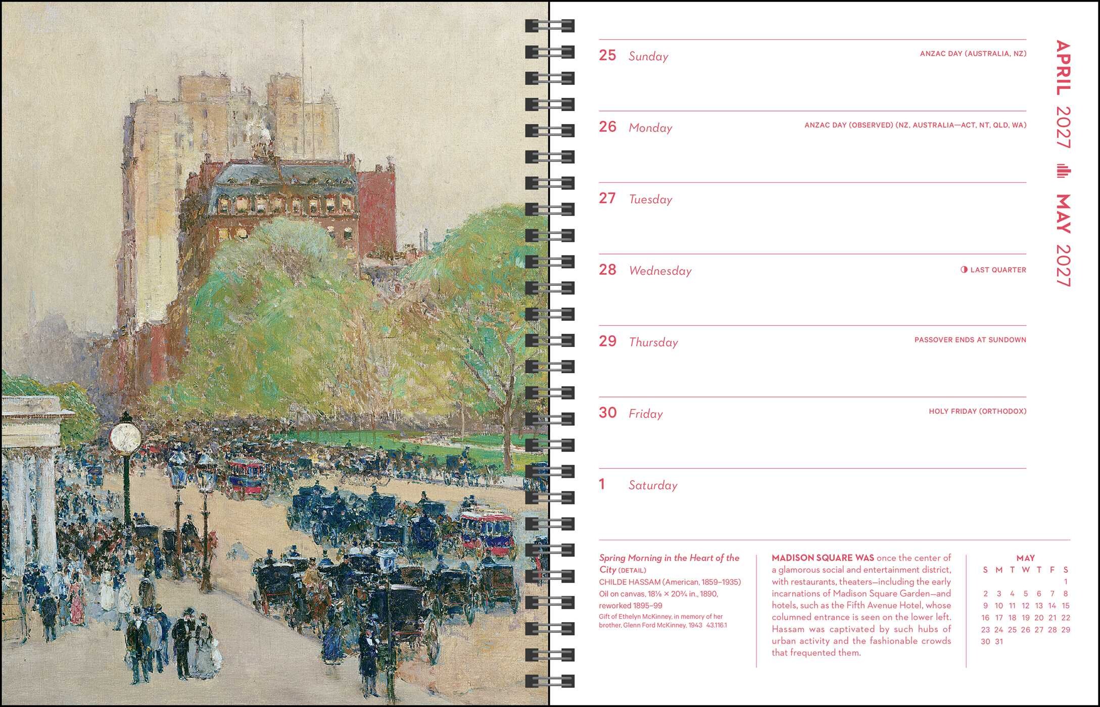 New York in Art 12-Month 2027 Engagement Calendar