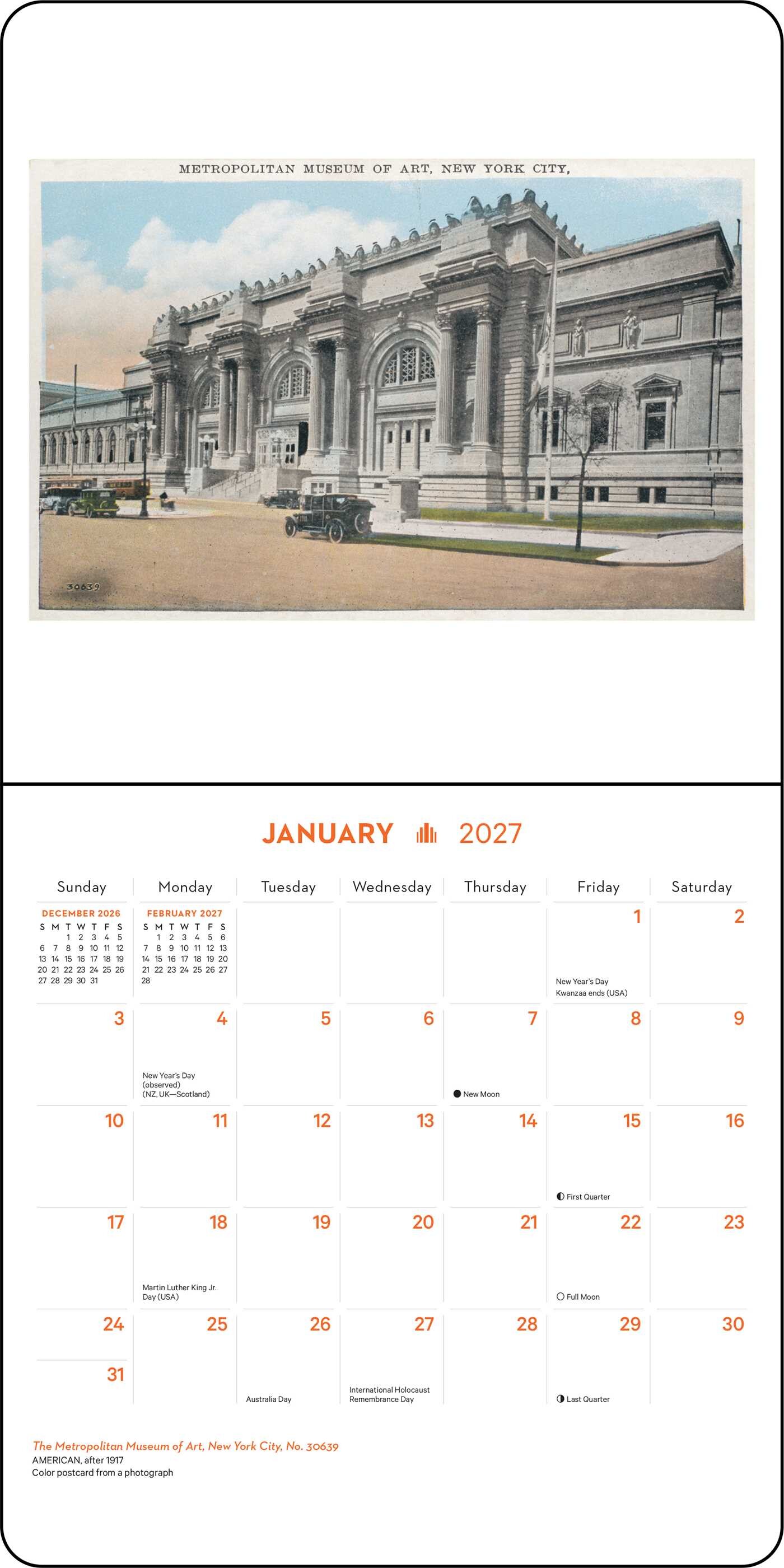 New York in Art 2027 Mini Wall Calendar