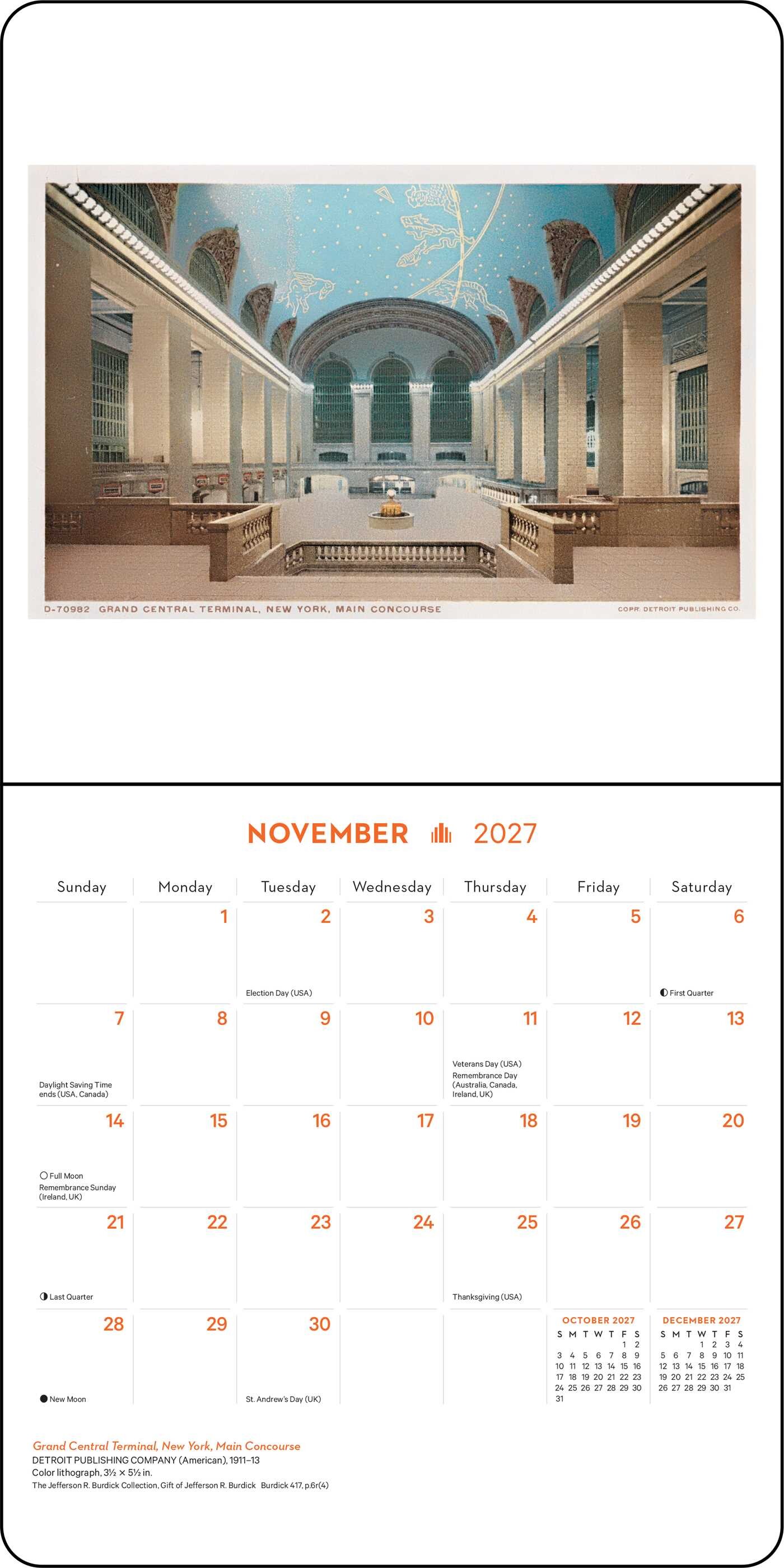 New York in Art 2027 Mini Wall Calendar