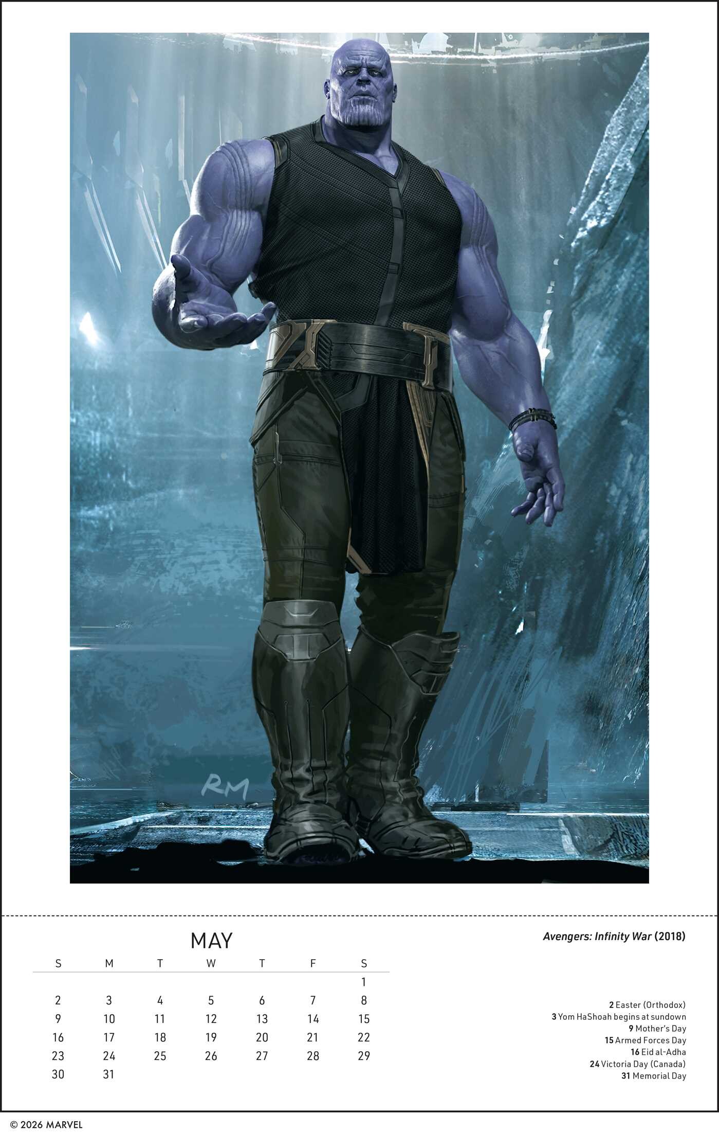 Marvel Studios: The Art of Ryan Meinerding 2027 Poster Calendar with 12 Prints