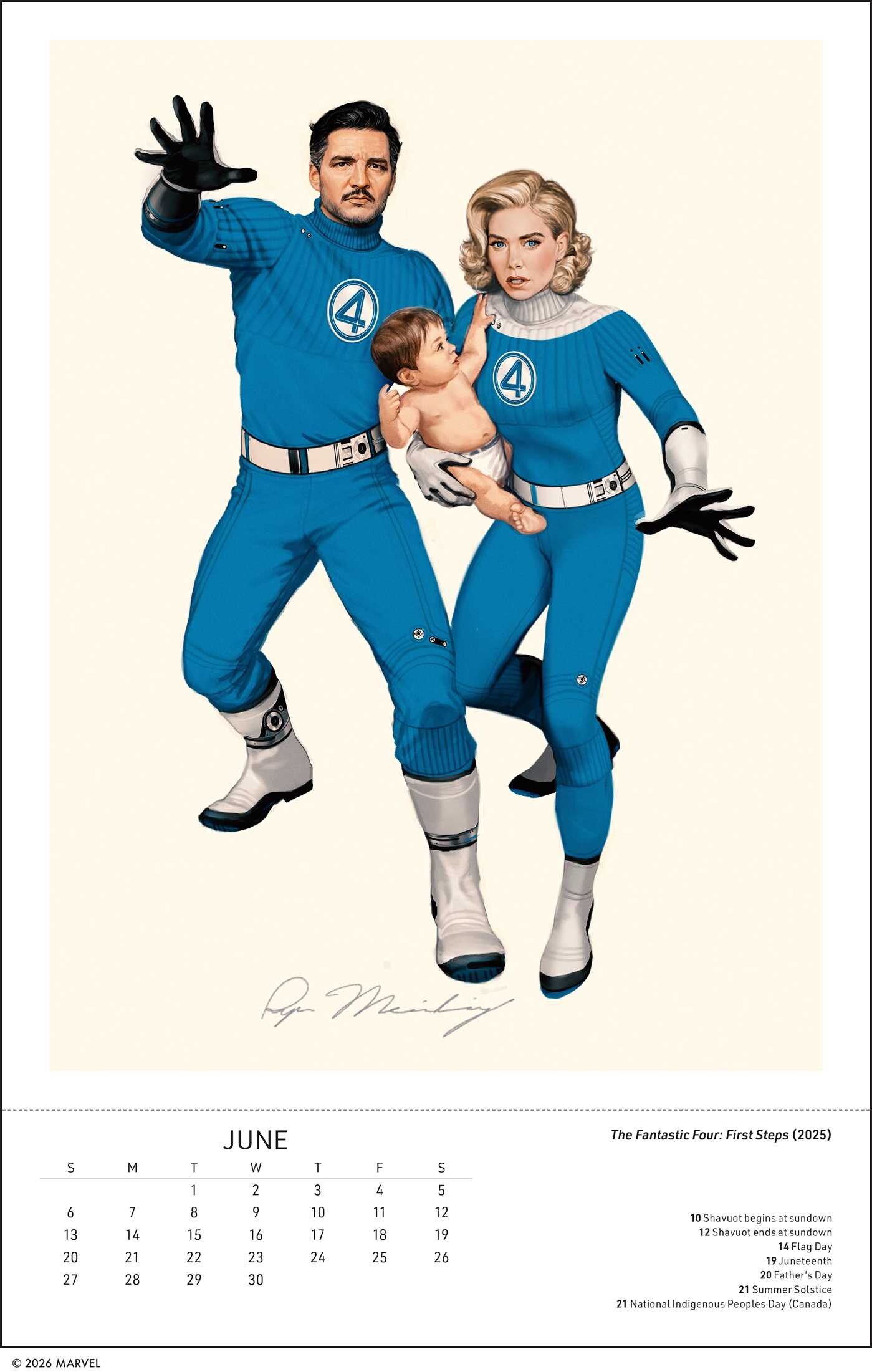 Marvel Studios: The Art of Ryan Meinerding 2027 Poster Calendar with 12 Prints