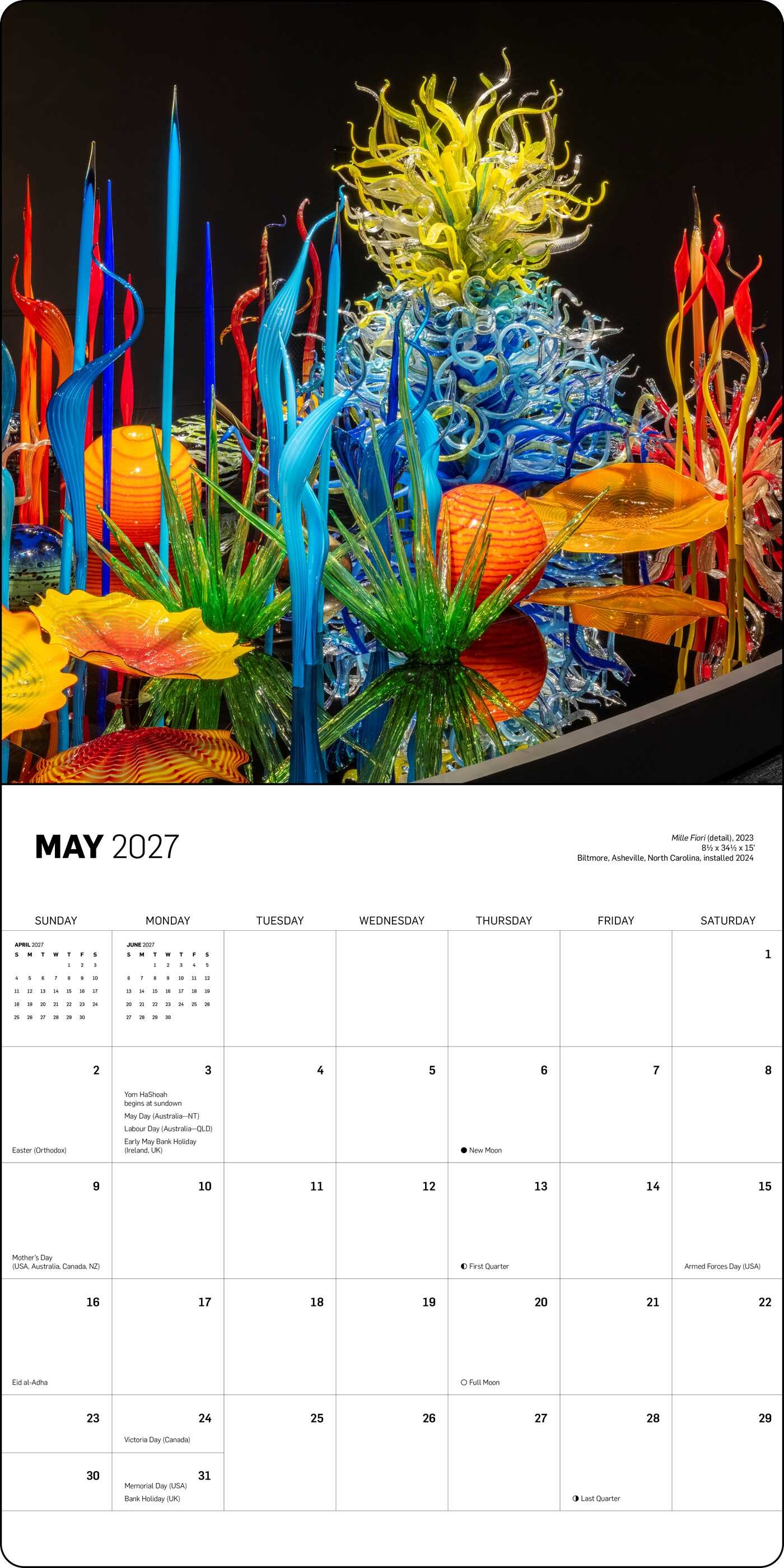 Chihuly 2027 Wall Calendar