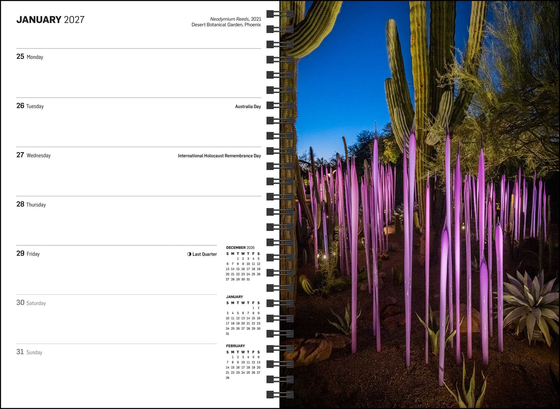 Chihuly 12-Month 2027 Weekly/Monthly Planner Calendar