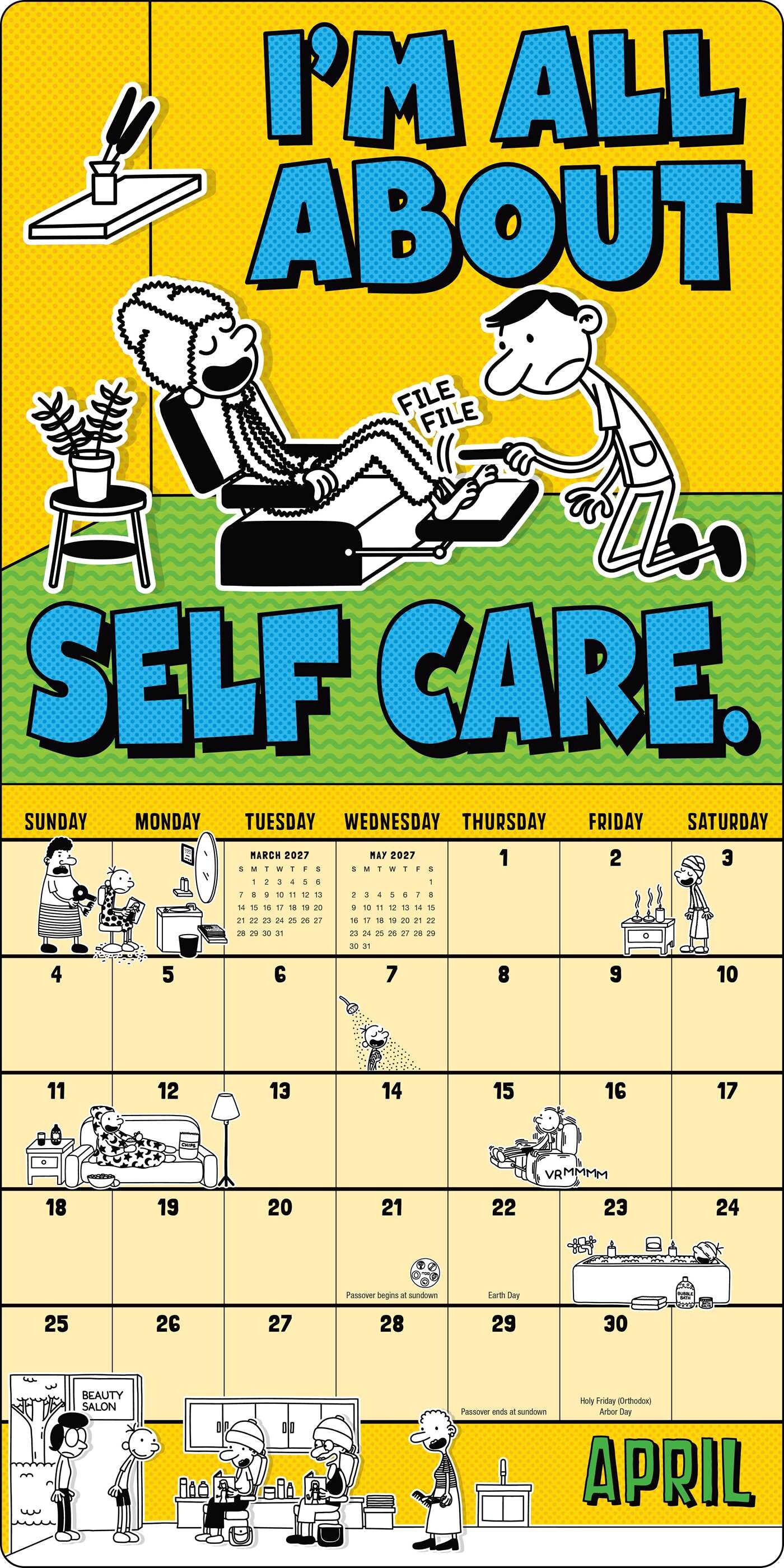 Wimpy Kid 2027 Wall Calendar with 50 Bonus Stickers