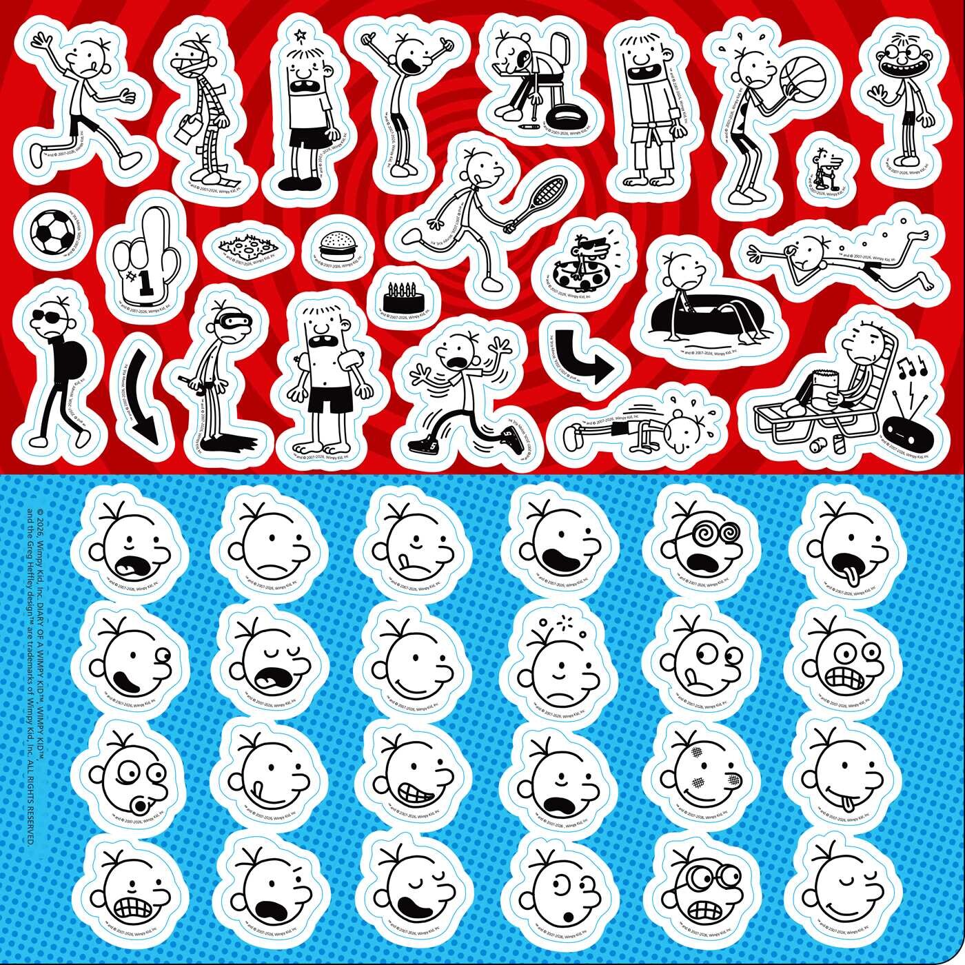 Wimpy Kid 2027 Wall Calendar with 50 Bonus Stickers
