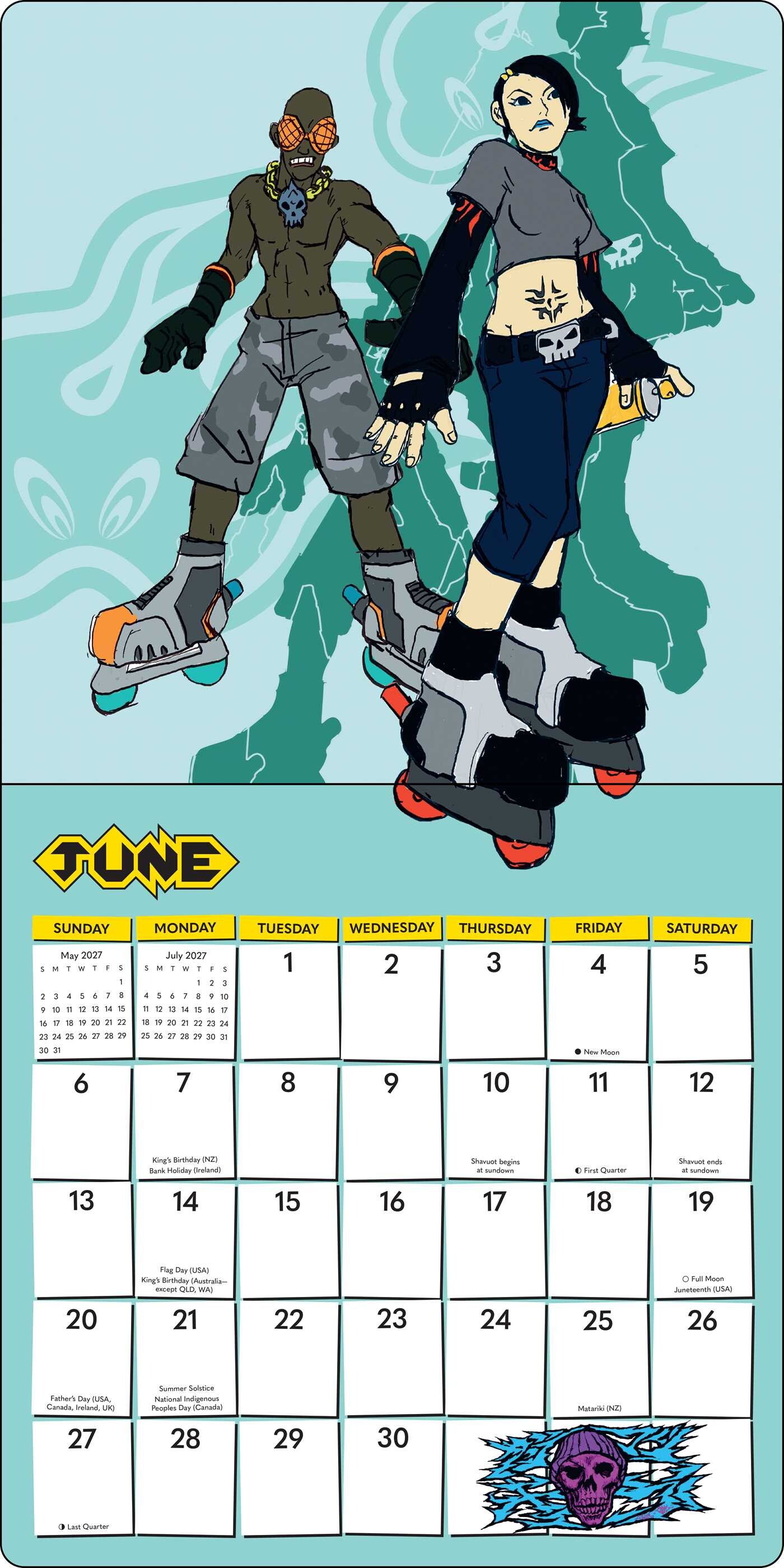 Jet Set Radio 2027 Wall Calendar