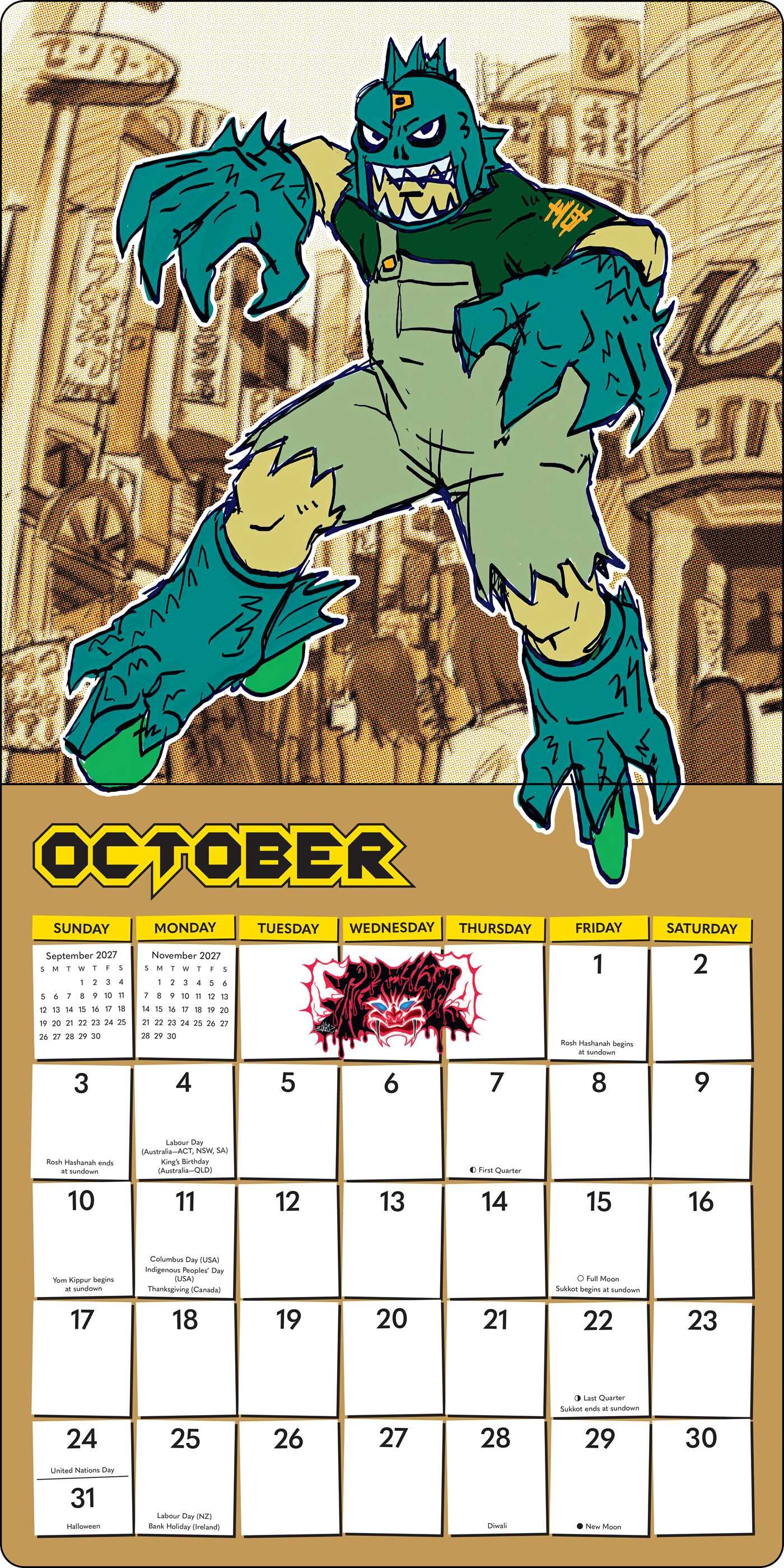 Jet Set Radio 2027 Wall Calendar