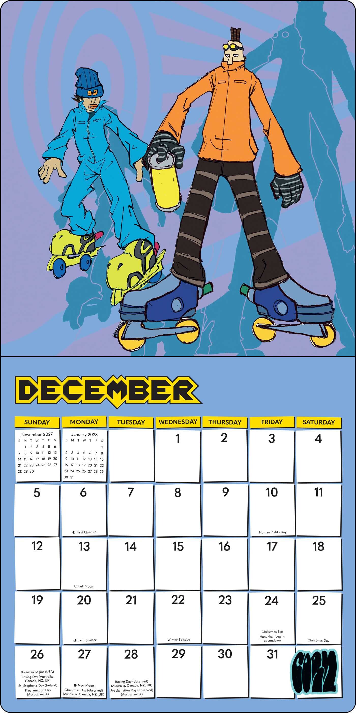 Jet Set Radio 2027 Wall Calendar