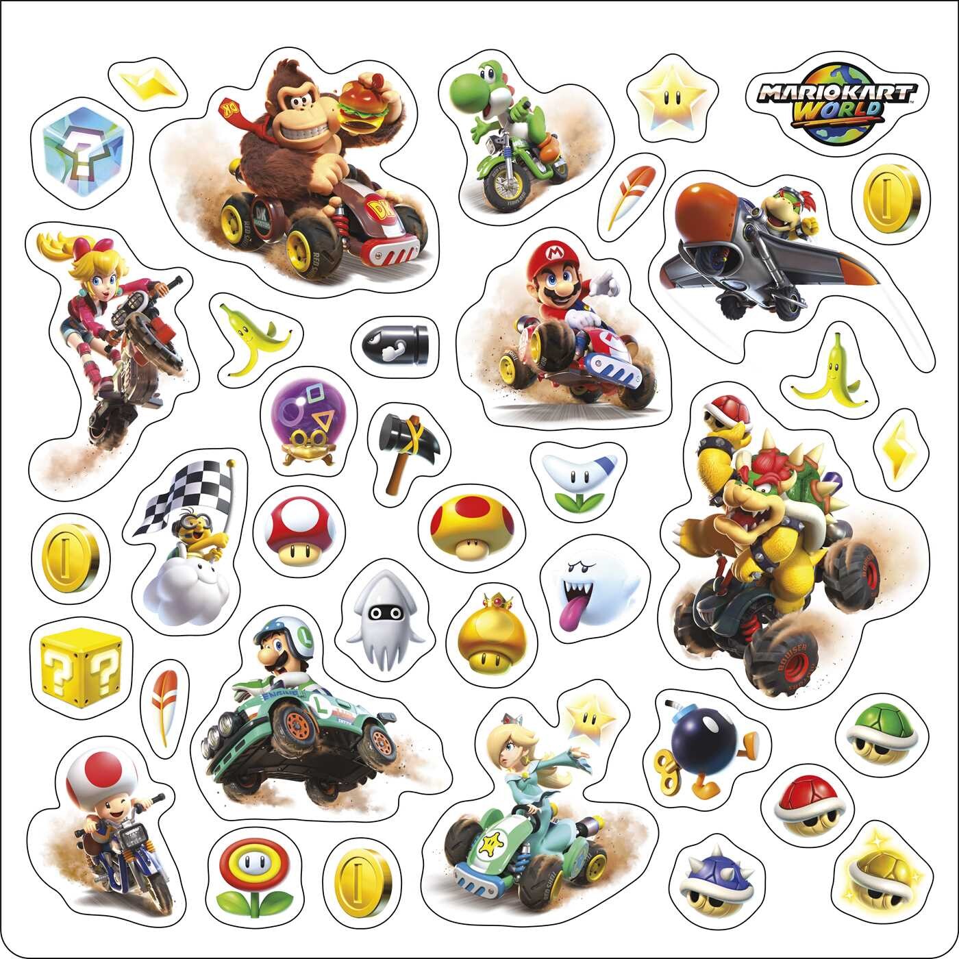 Mario Kart World 2027 Wall Calendar with Bonus Stickers