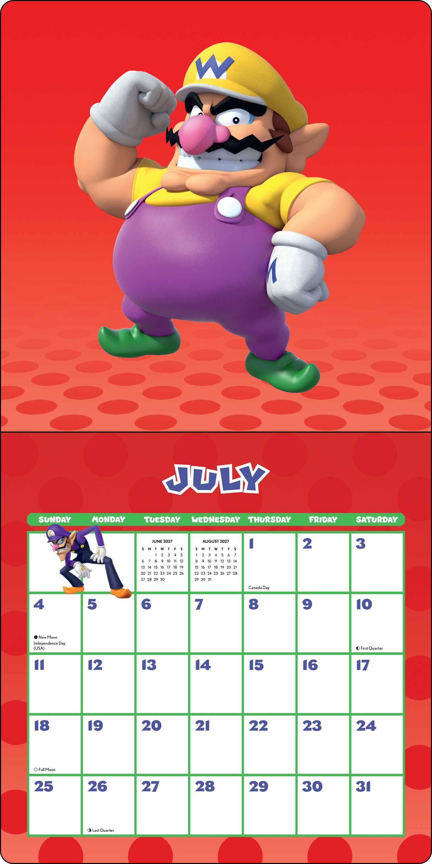 Super Mario 2027 Wall Calendar