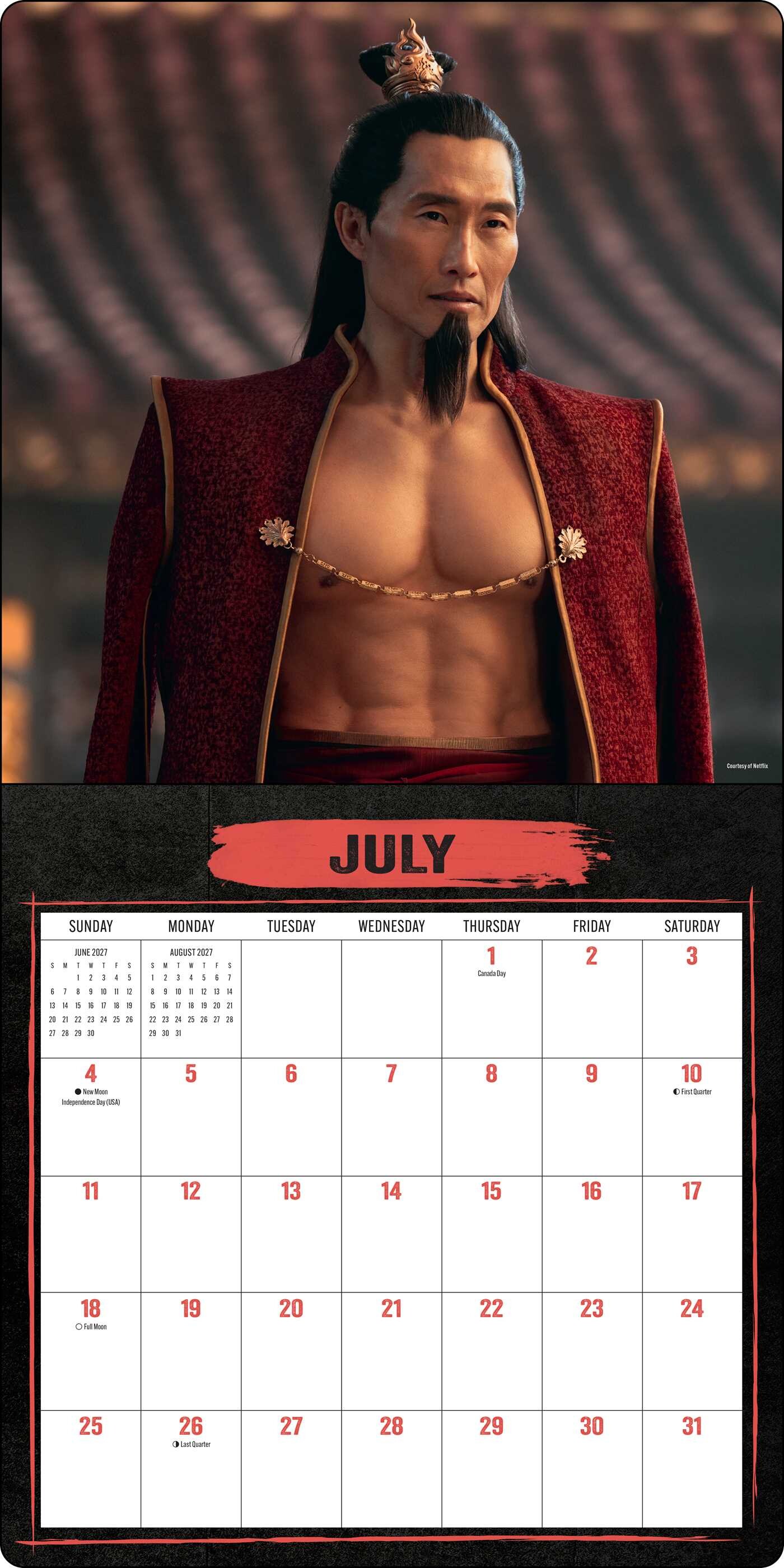 Avatar: The Last Airbender Netflix Series 2027 Wall Calendar with Bonus Poster