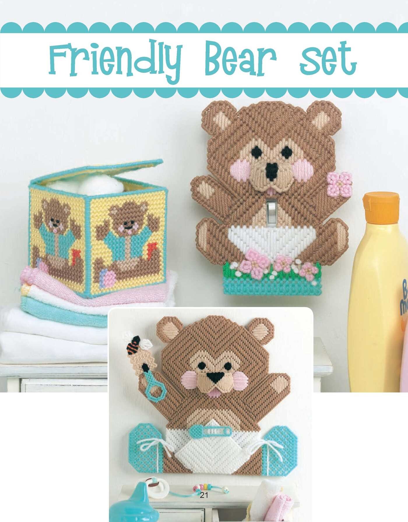Friends for Baby in Plastic Canvas