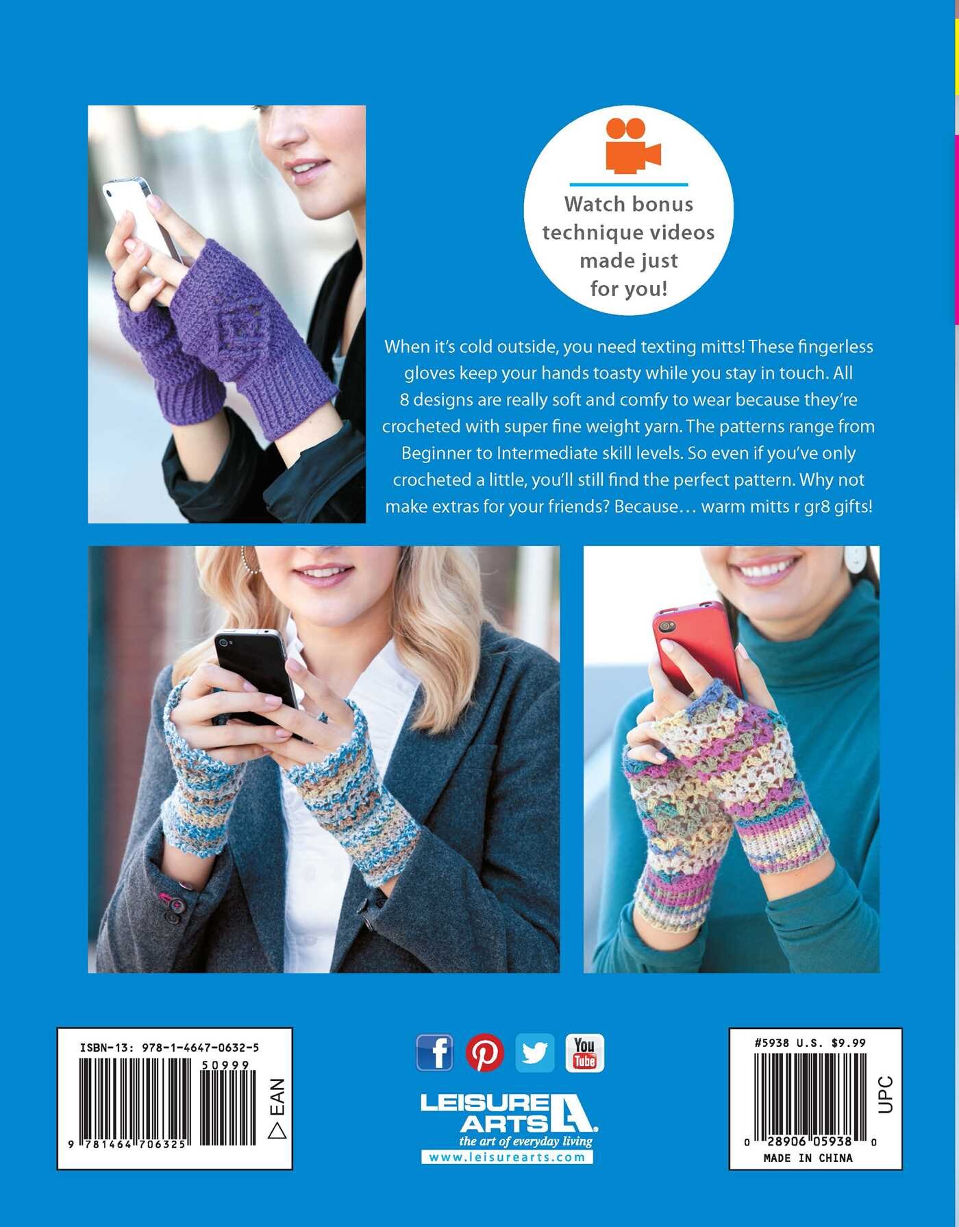 Texting Mitts—Stay Toasty Warm With Sock-Yarn Mitts!