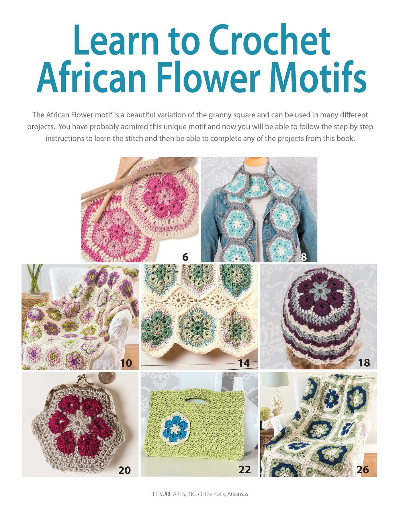 Learn to Crochet African Flower Motifs