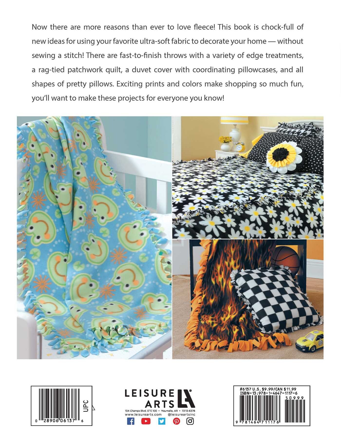 No-Sew Fleece Throws & Pillows