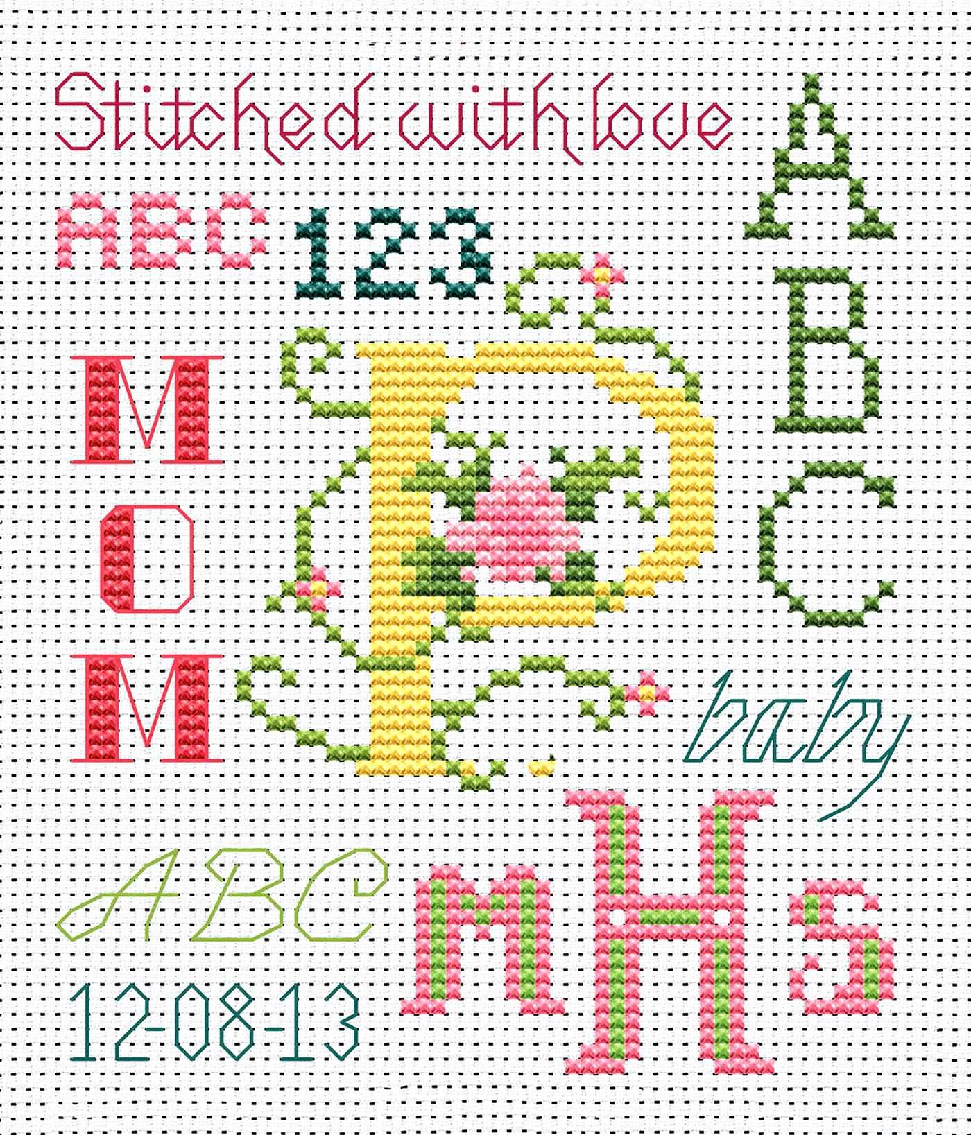 12 Alphabets to Stitch