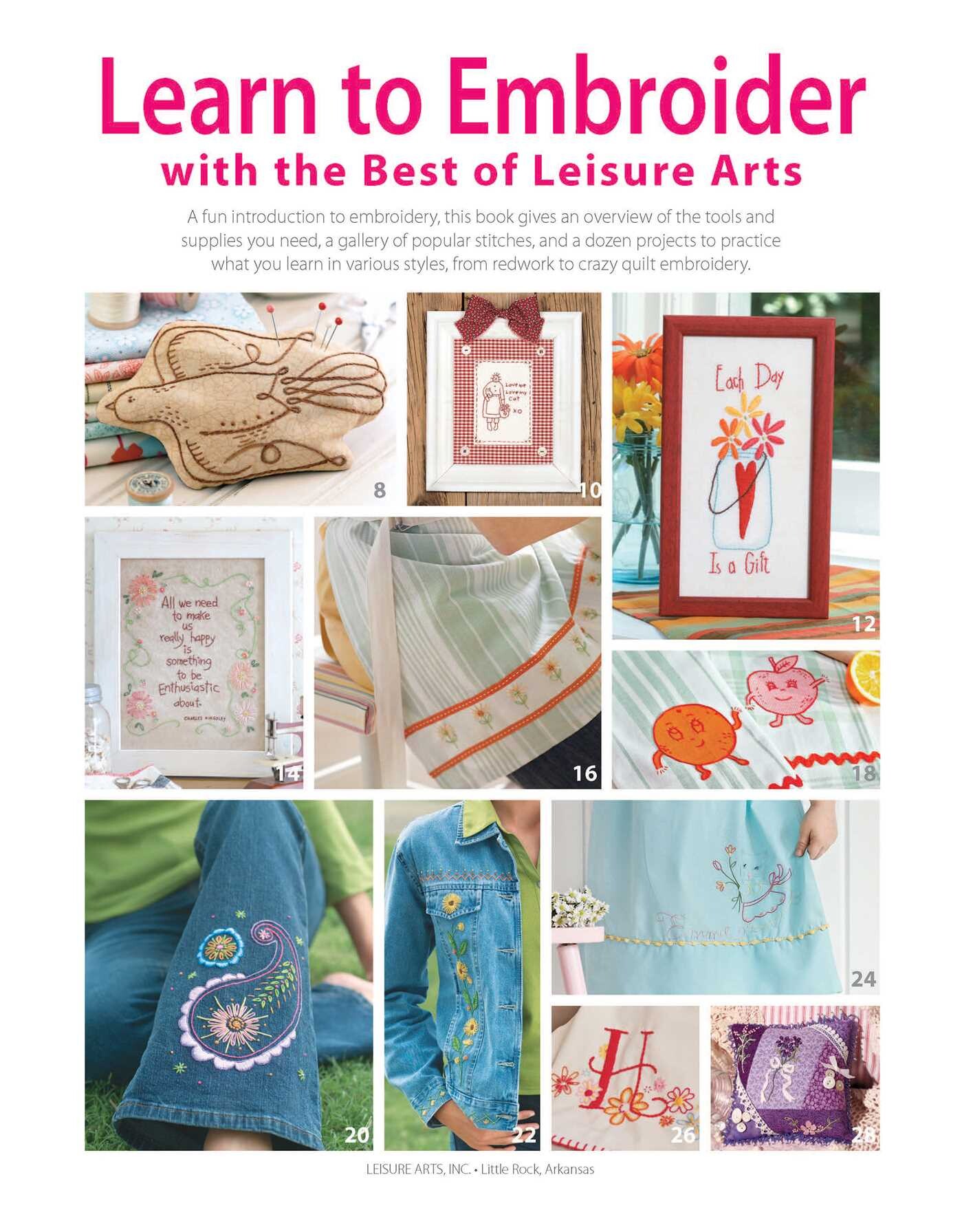 Learn to Embroider with the Best of Leisure Arts