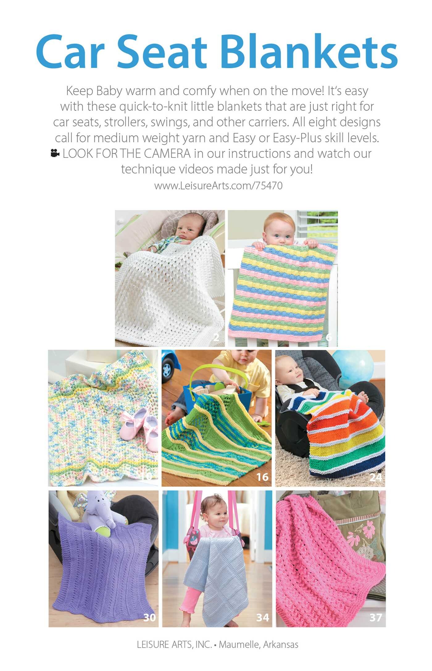 Knit Car Seat Blankets