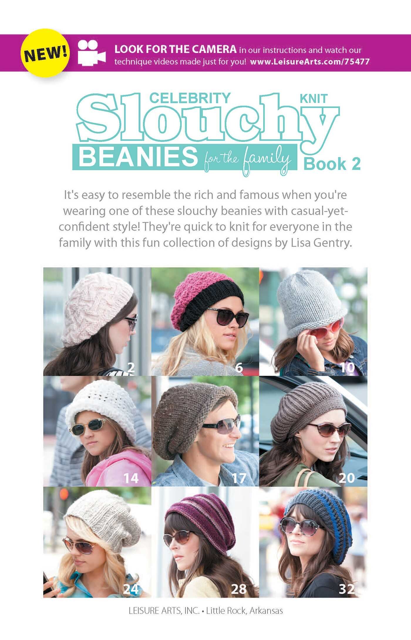 Knit Celebrity Slouchy Beanies for the Family Book 2