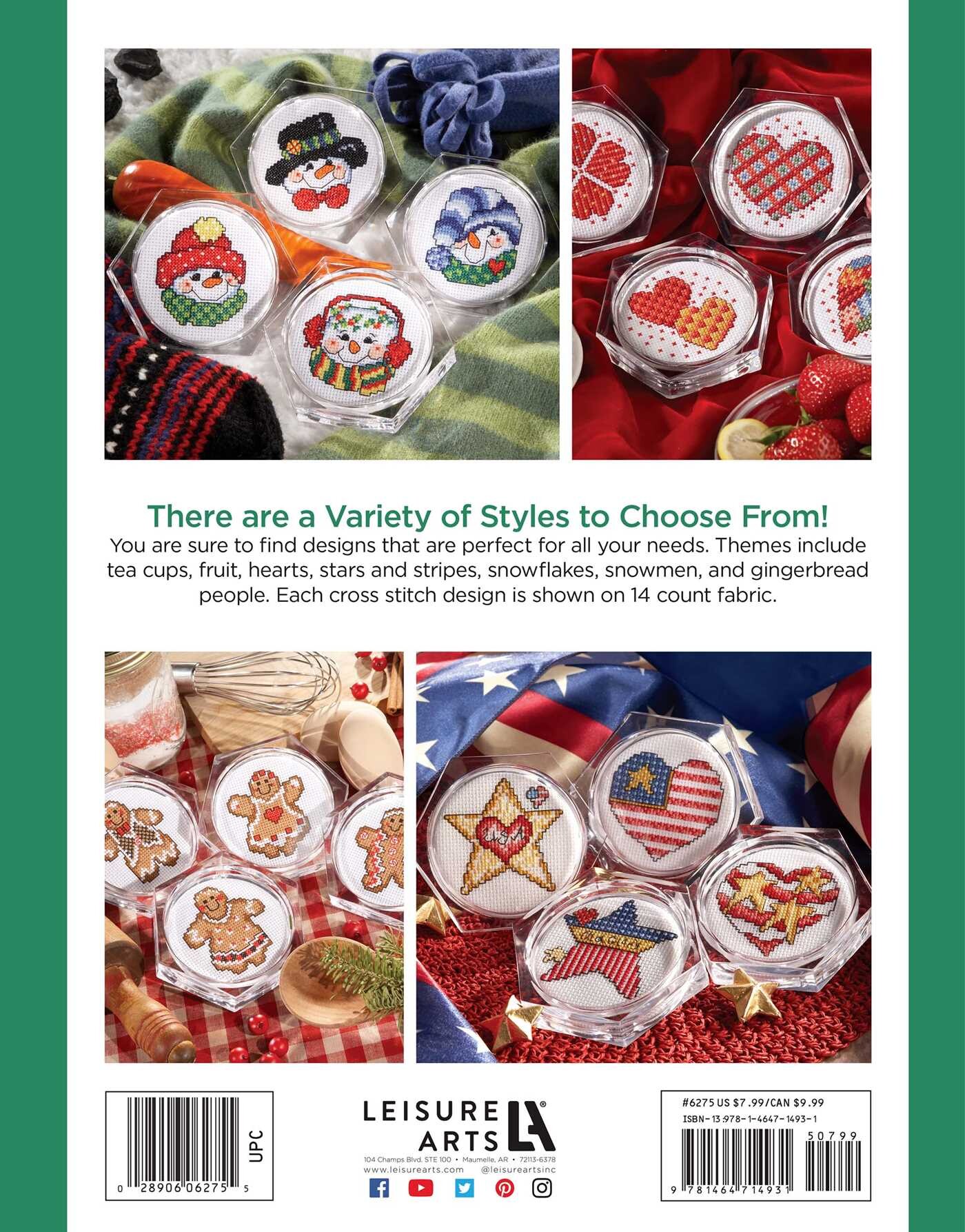 Coasters—7 Cross Stitch Themes to Add Pizzazz to Your Home Decor