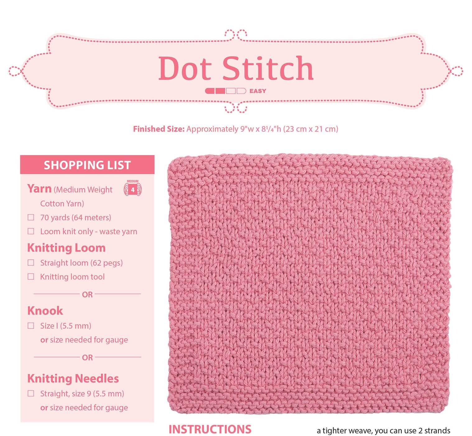 Loom Knit Dishcloths