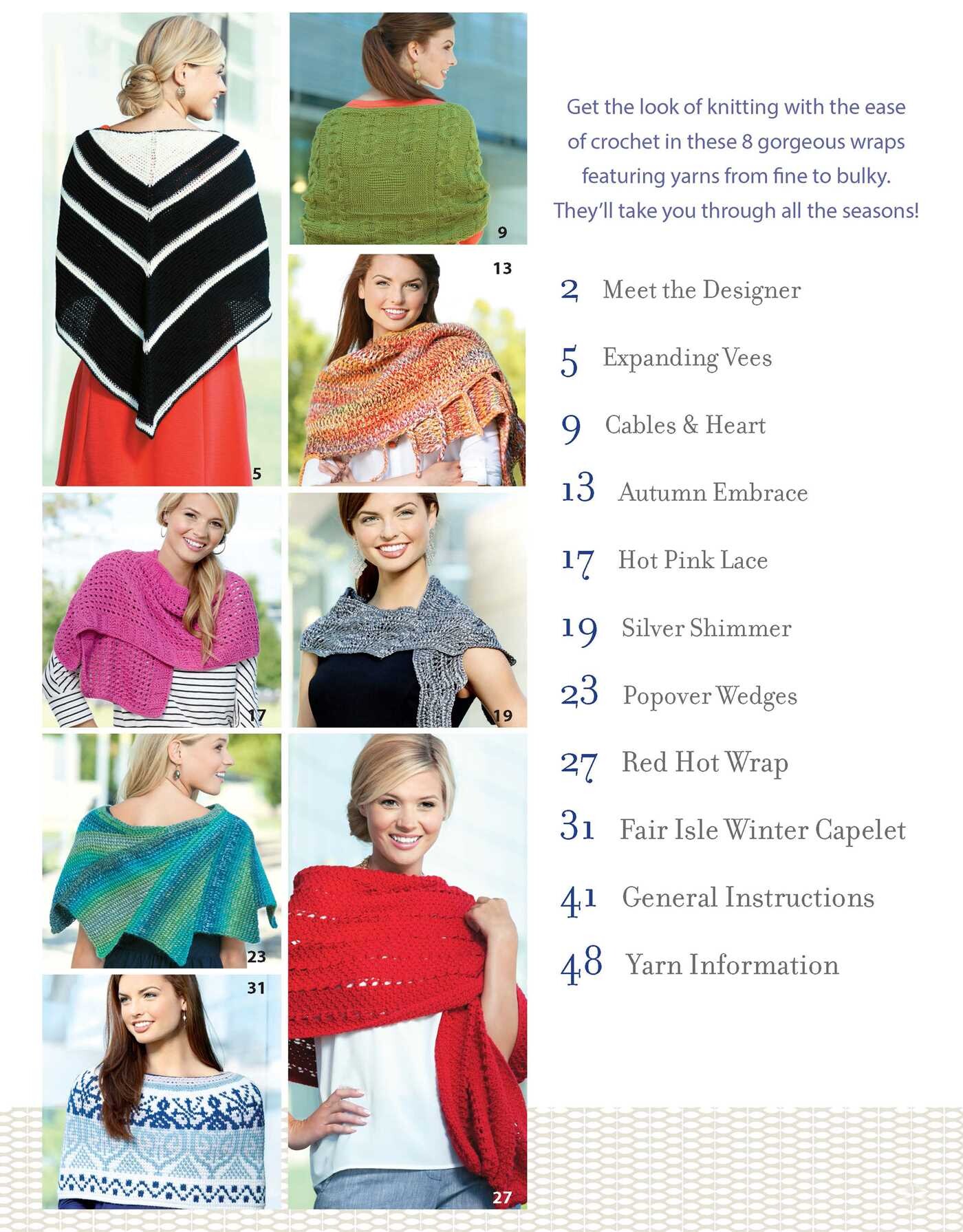Crochet Tunisian Shawls