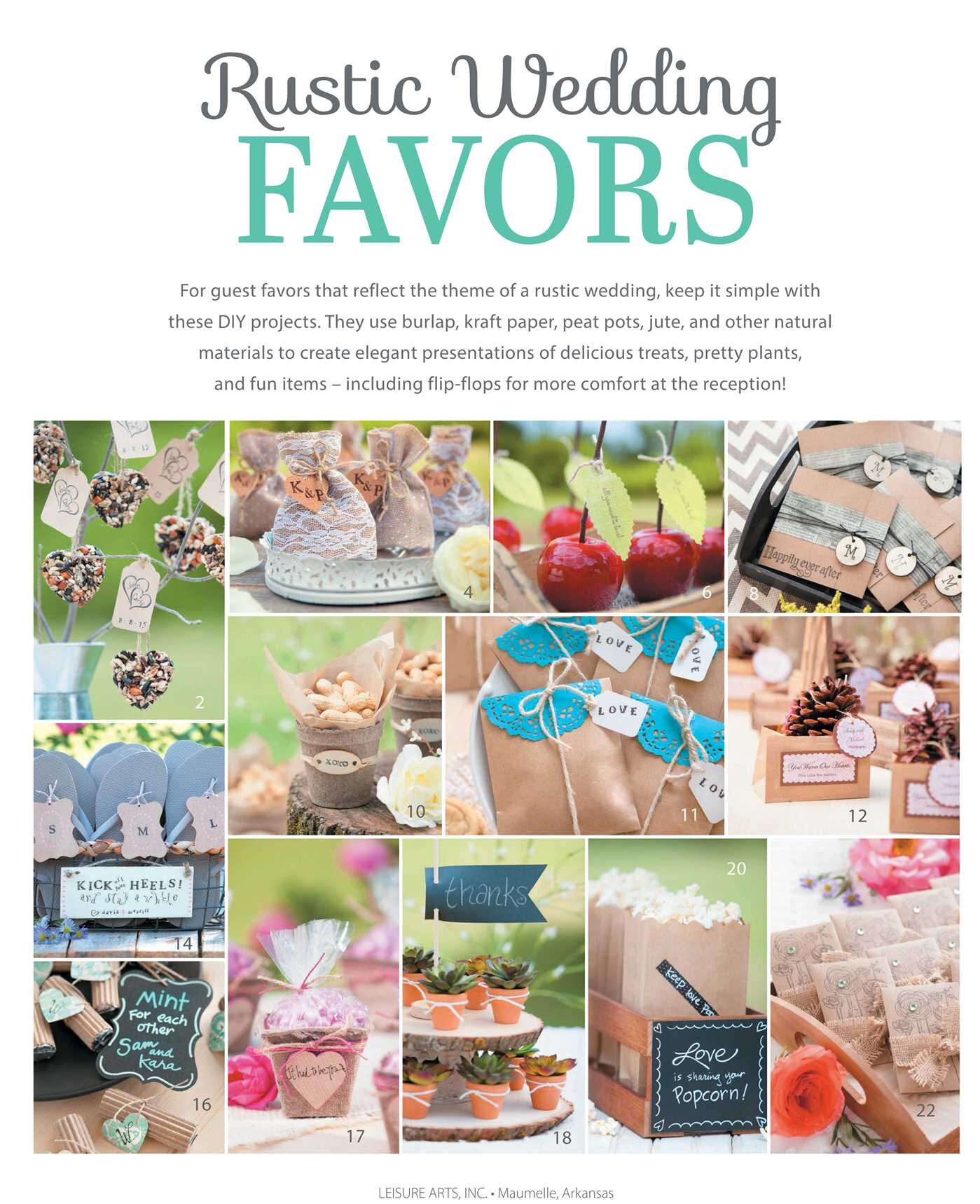 Rustic Wedding Favors