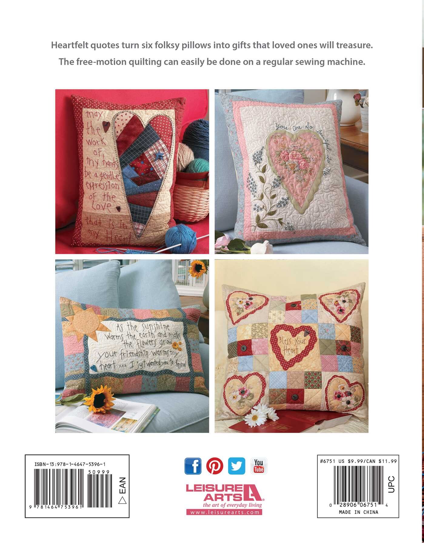 Love & Friendship Quilted Pillows
