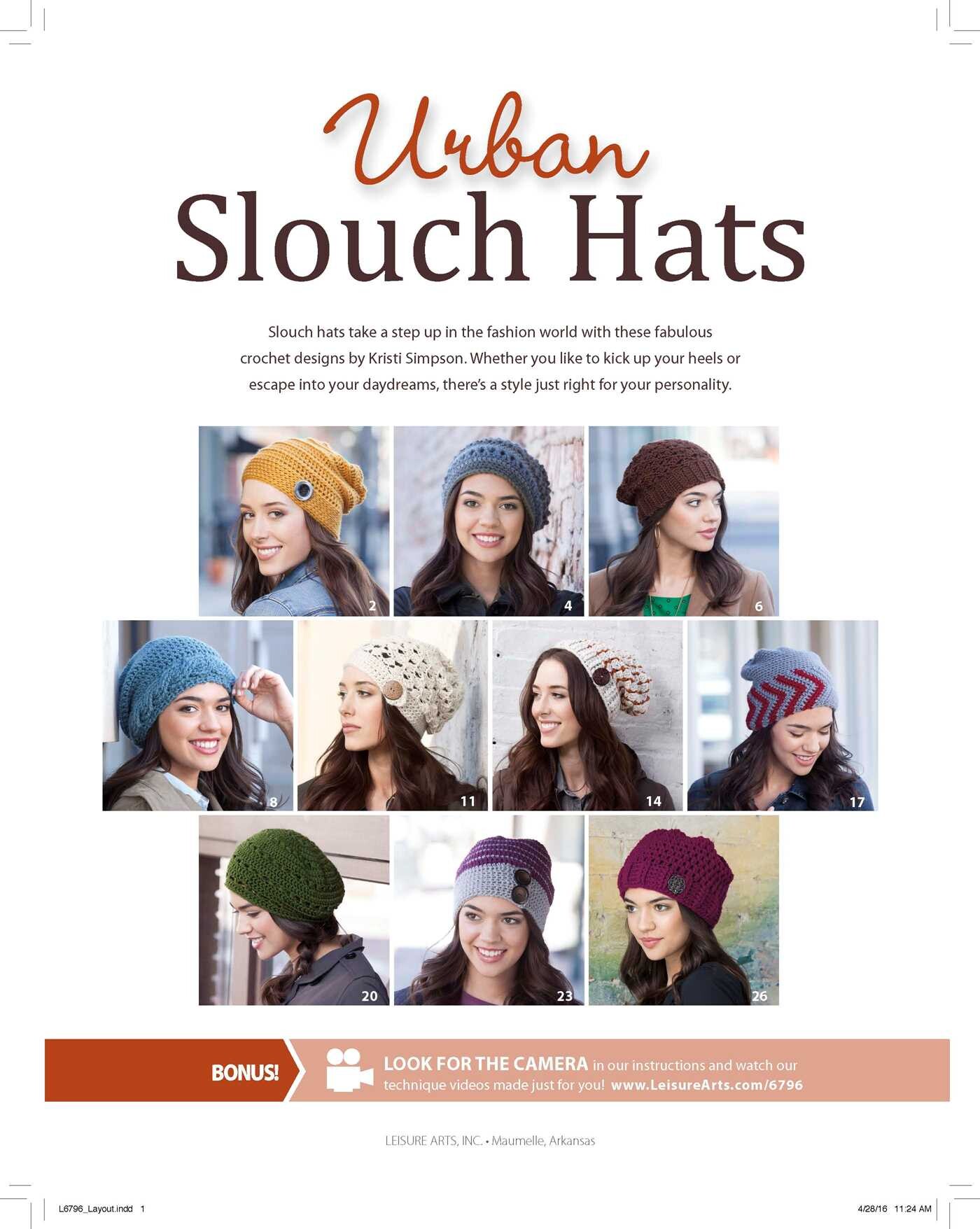 Crochet Urban Slouch Hats