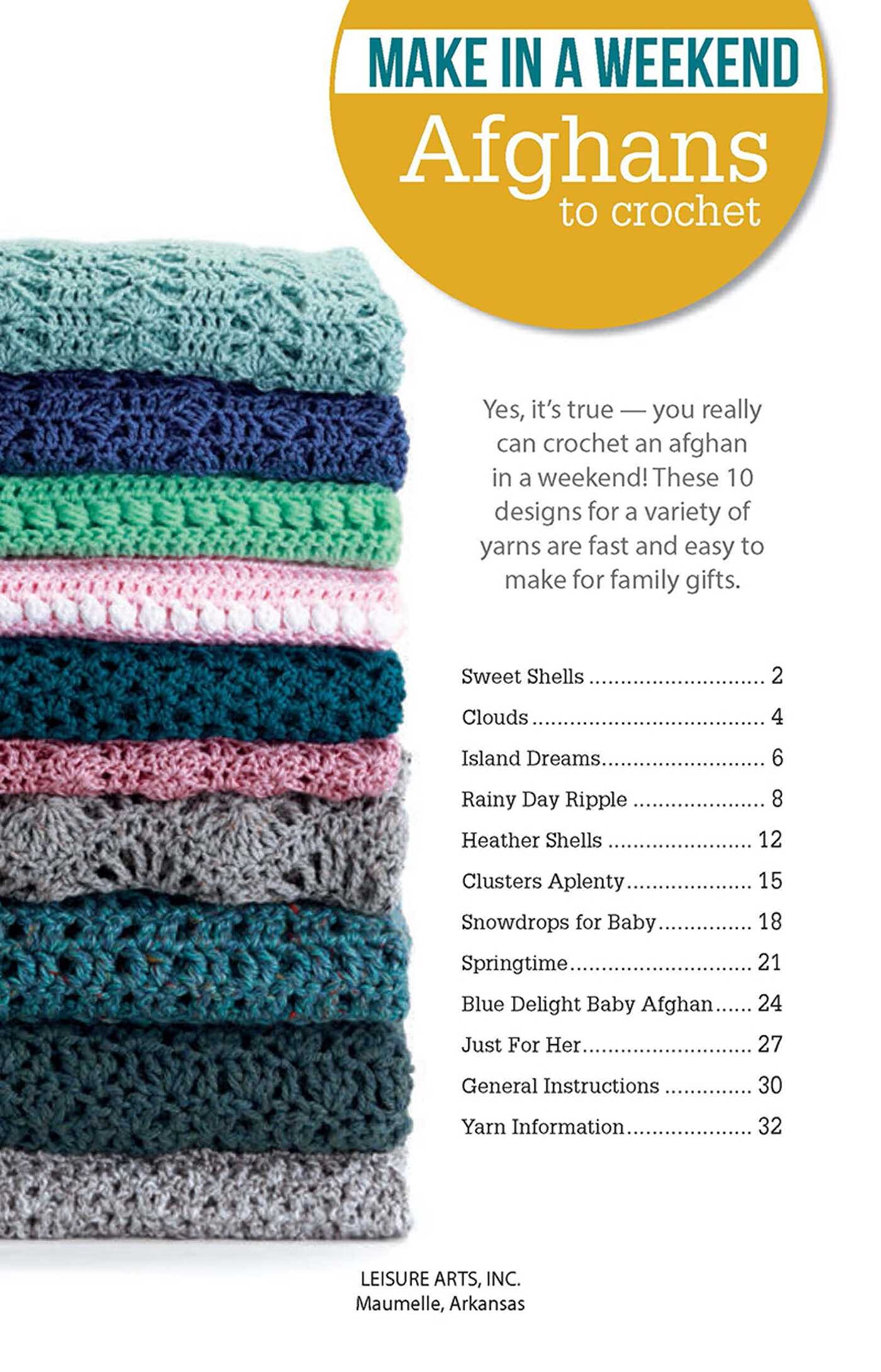 Make In A Weekend—Afghans To Crochet