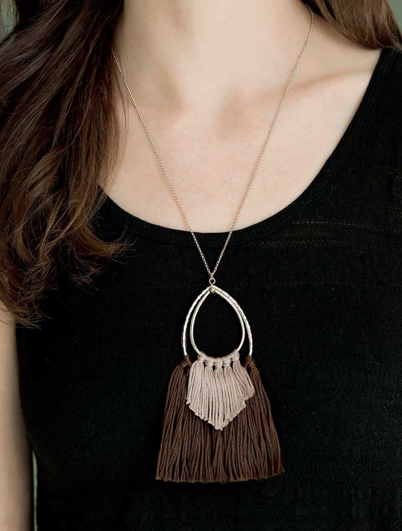 Tasseled Jewelry—From Chains & Leather to Ribbons & Beads