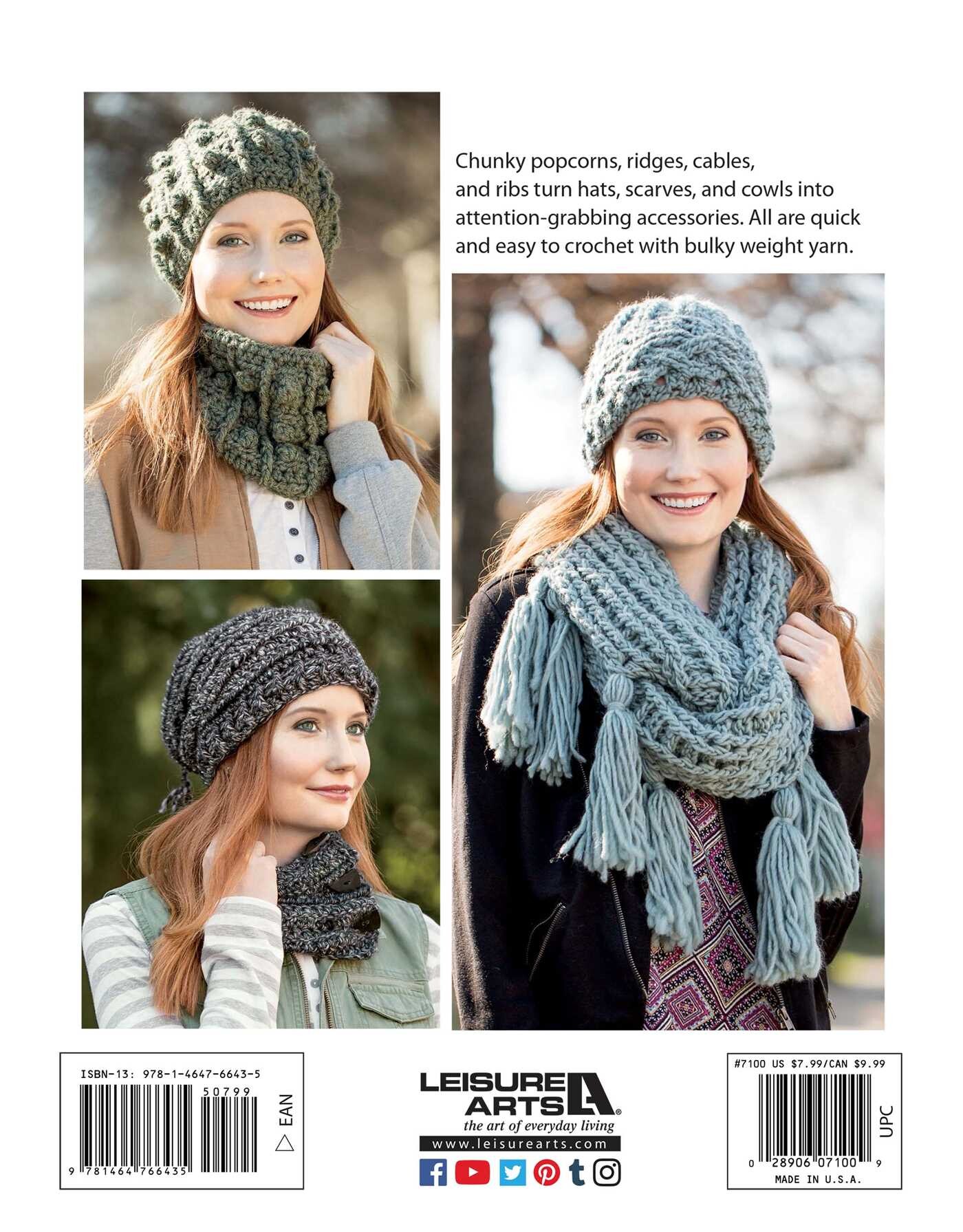 Textured Hats, Scarves, & Cowls